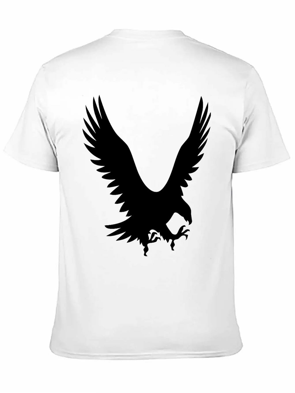 Large Eagle During A Hunt Unisex Short Sleeve Soft Cotton T-Shirt – Casual Everyday Wear