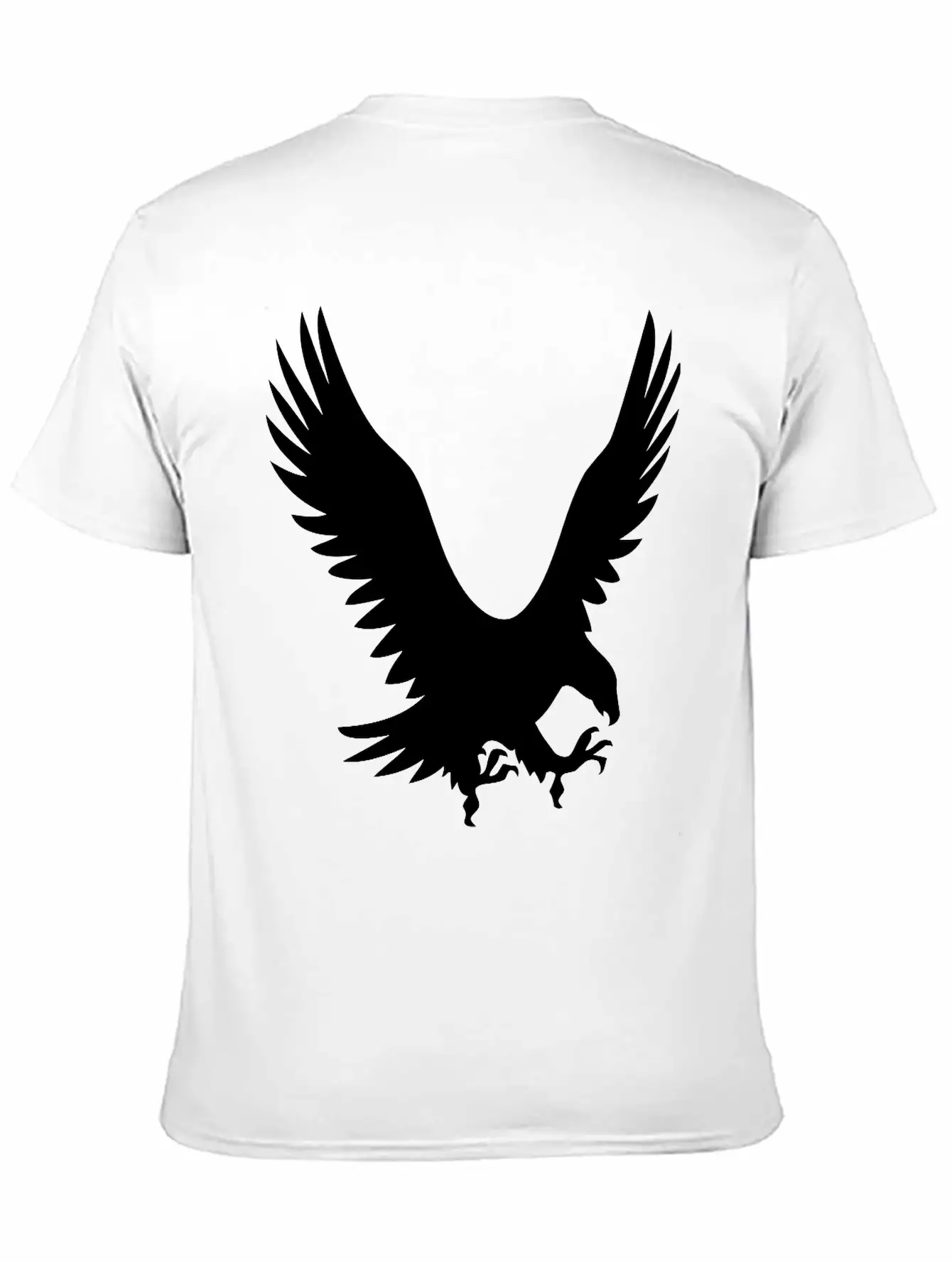 Large Eagle During A Hunt Unisex Short Sleeve Soft Cotton T-Shirt – Casual Everyday Wear