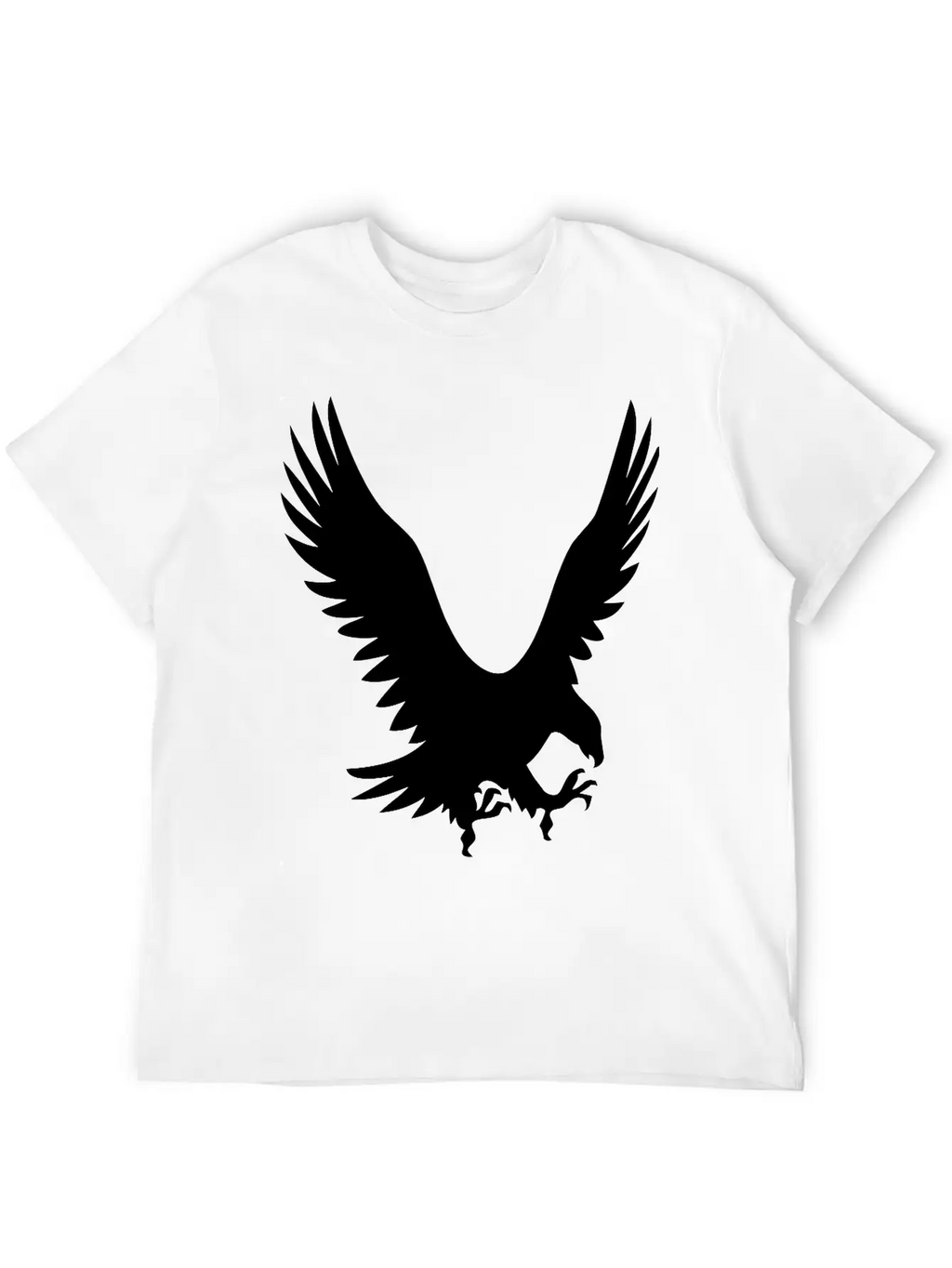 Large Eagle During A Hunt Unisex Short Sleeve Soft Cotton T-Shirt – Casual Everyday Wear