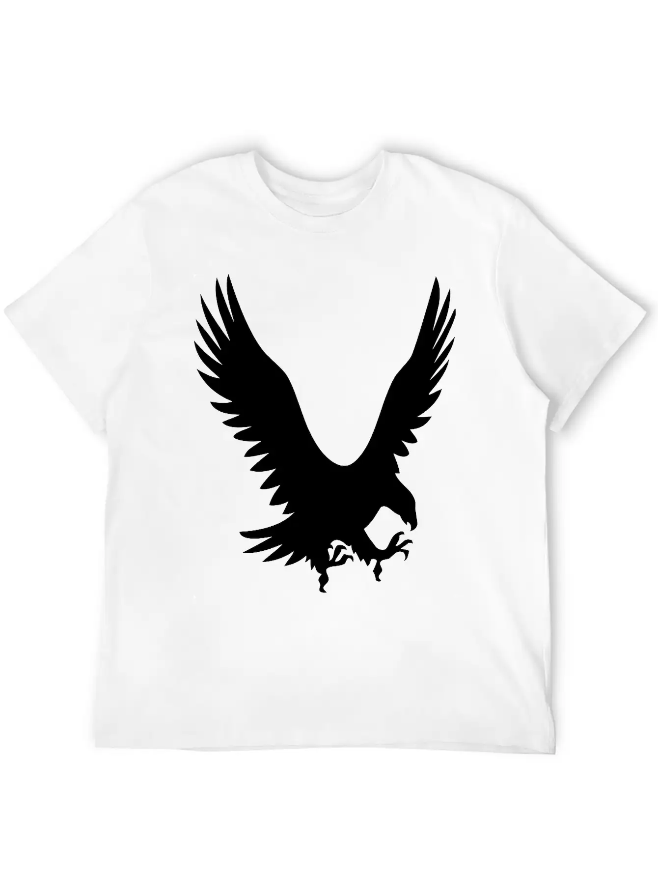 Large Eagle During A Hunt Unisex Short Sleeve Soft Cotton T-Shirt – Casual Everyday Wear
