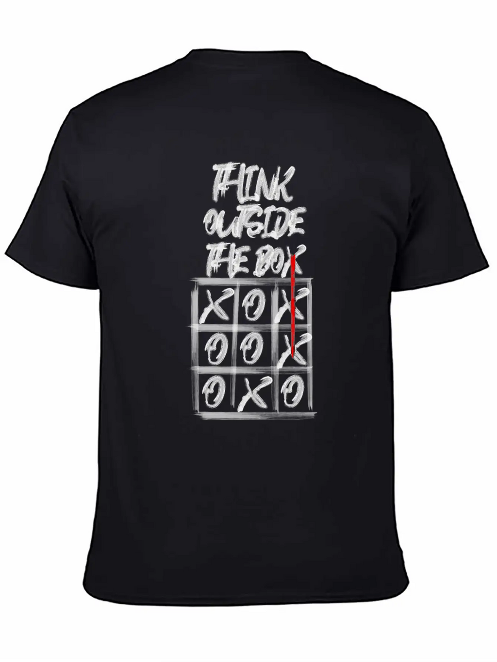 Lateral Thinker Creative Saying Gift Tic Tac Toe Unisex Casual T-Shirt – Clean Design For Daily Comfort
