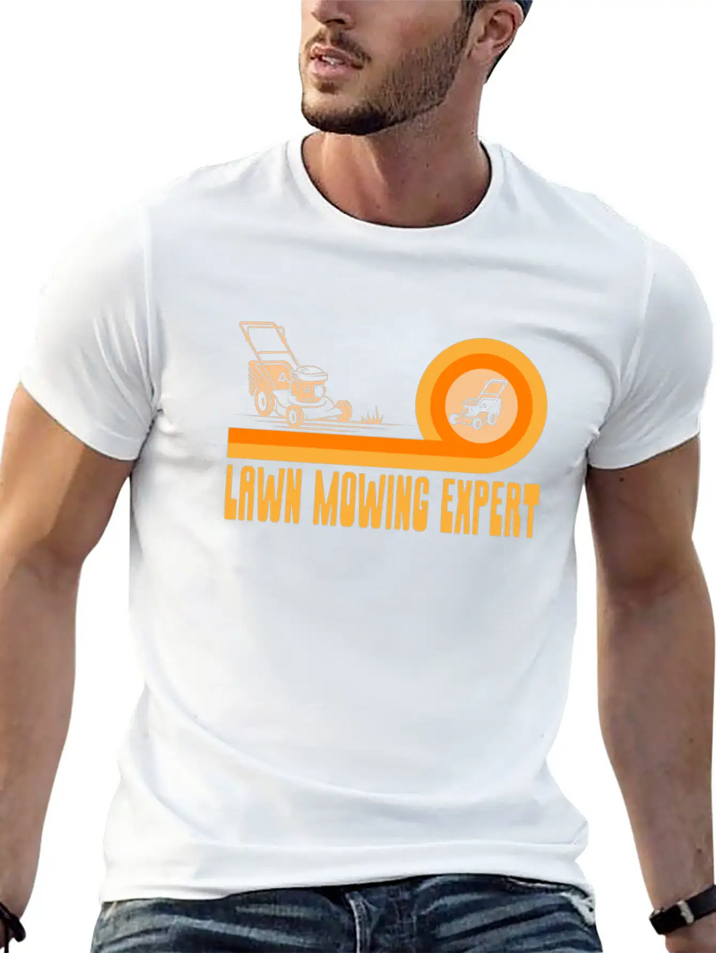 Lawn Mowing Expert Cut Grass Mower Breathable Soft Cotton T-Shirt – Timeless Casual Look