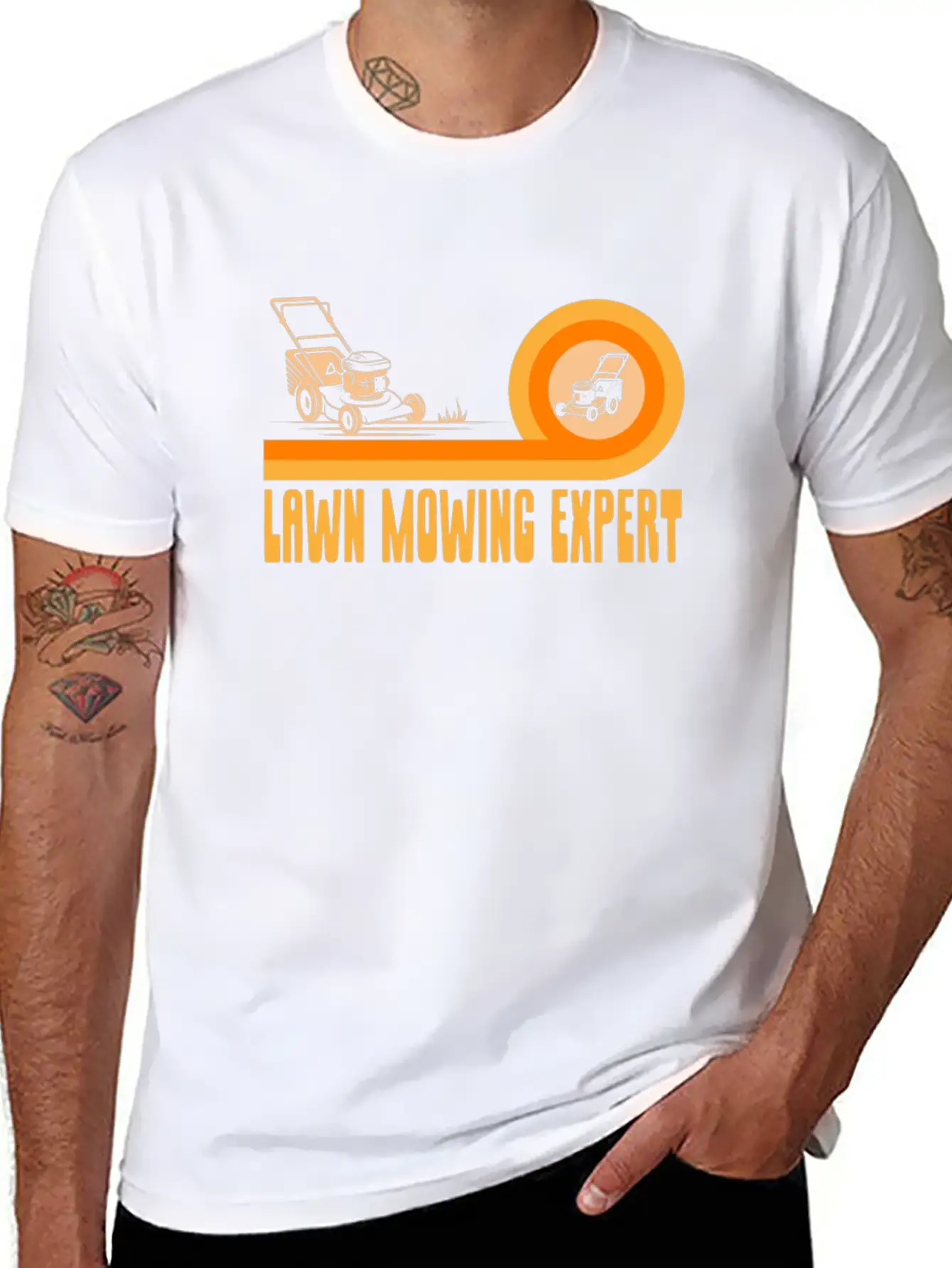 Lawn Mowing Expert Cut Grass Mower Breathable Soft Cotton T-Shirt – Timeless Casual Look