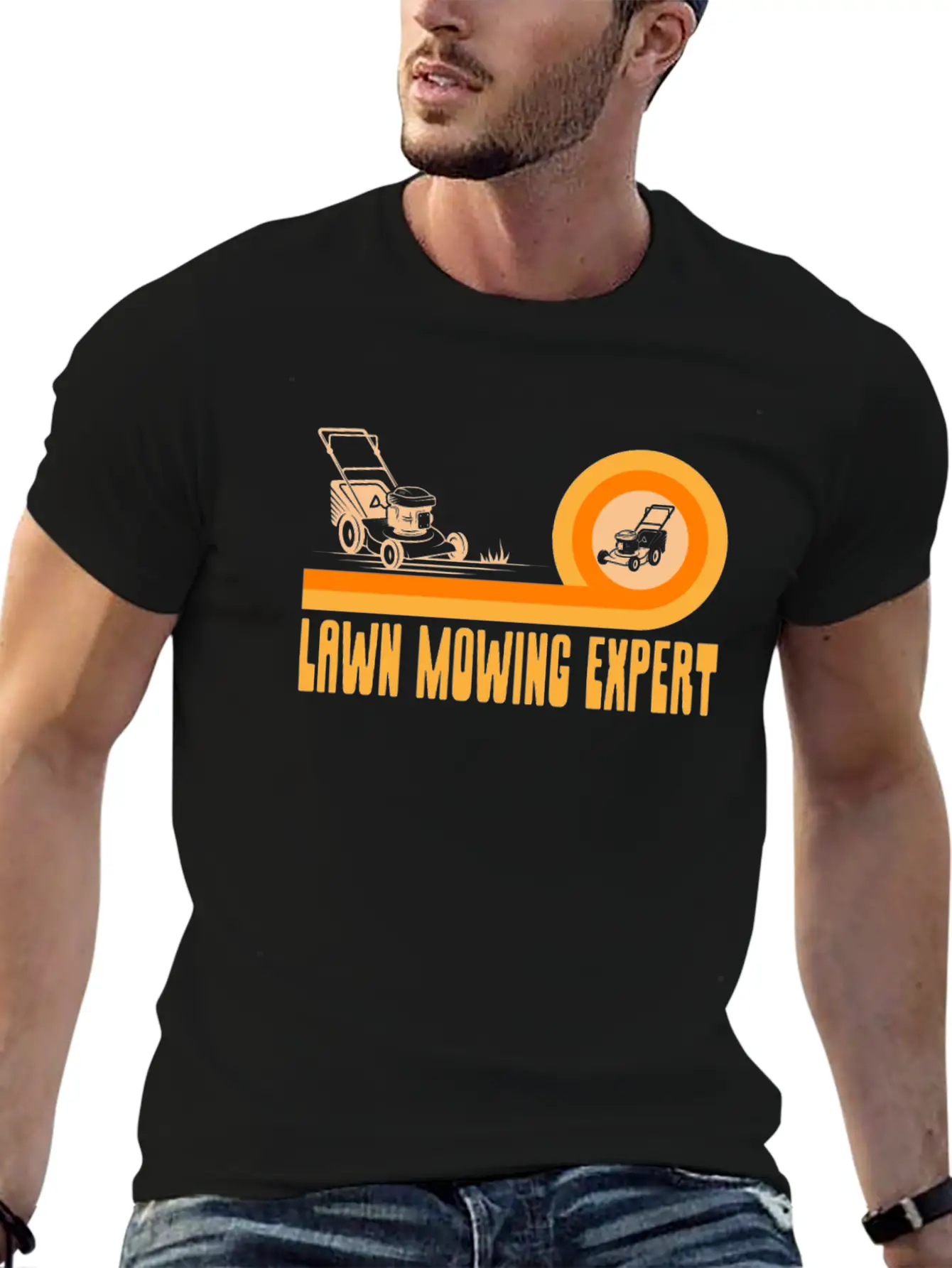 Lawn Mowing Expert Cut Grass Mower Breathable Soft Cotton T-Shirt – Timeless Casual Look
