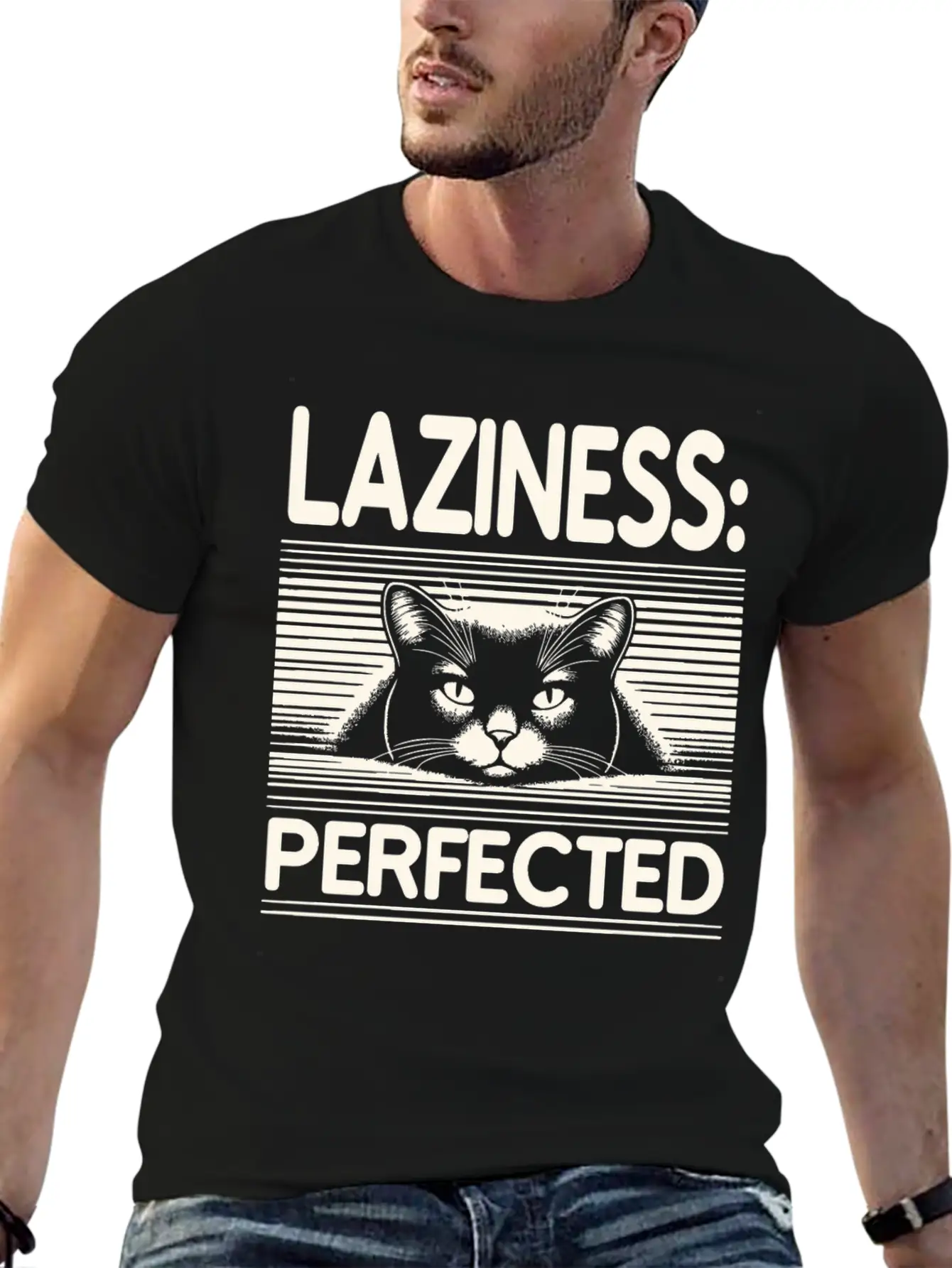Laziness Perfected Unisex Short Sleeve Soft Cotton T-Shirt – Casual Everyday Wear