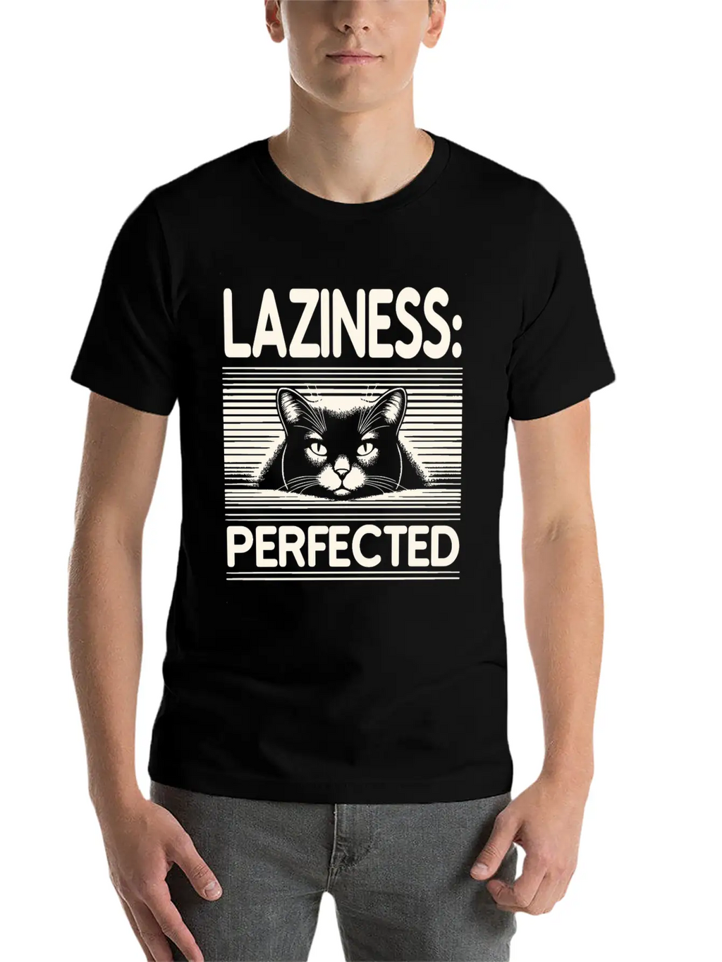 Laziness Perfected Unisex Short Sleeve Soft Cotton T-Shirt – Casual Everyday Wear
