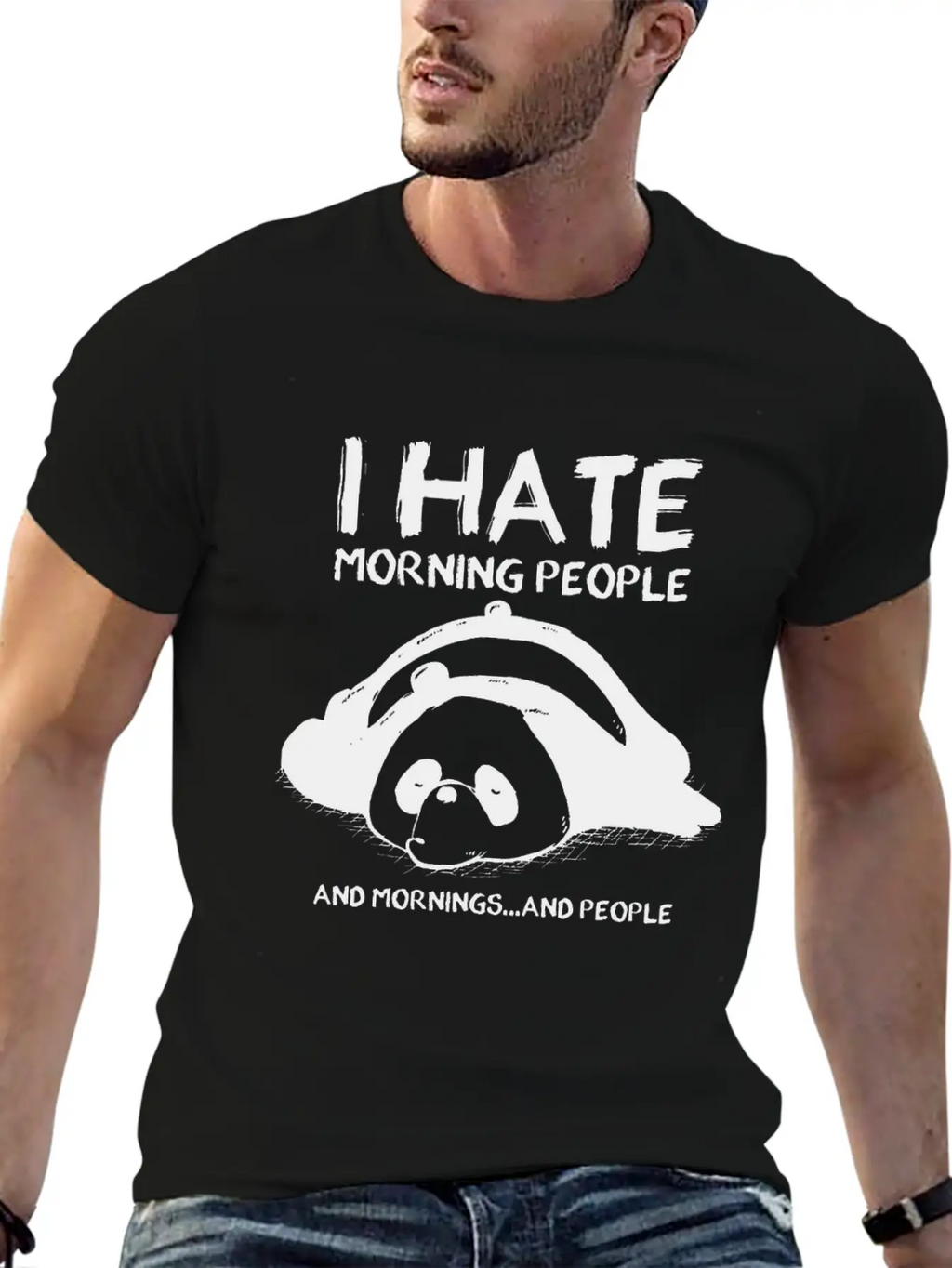 Lazy Bear Unisex Casual T-Shirt – Clean Design For Daily Comfort