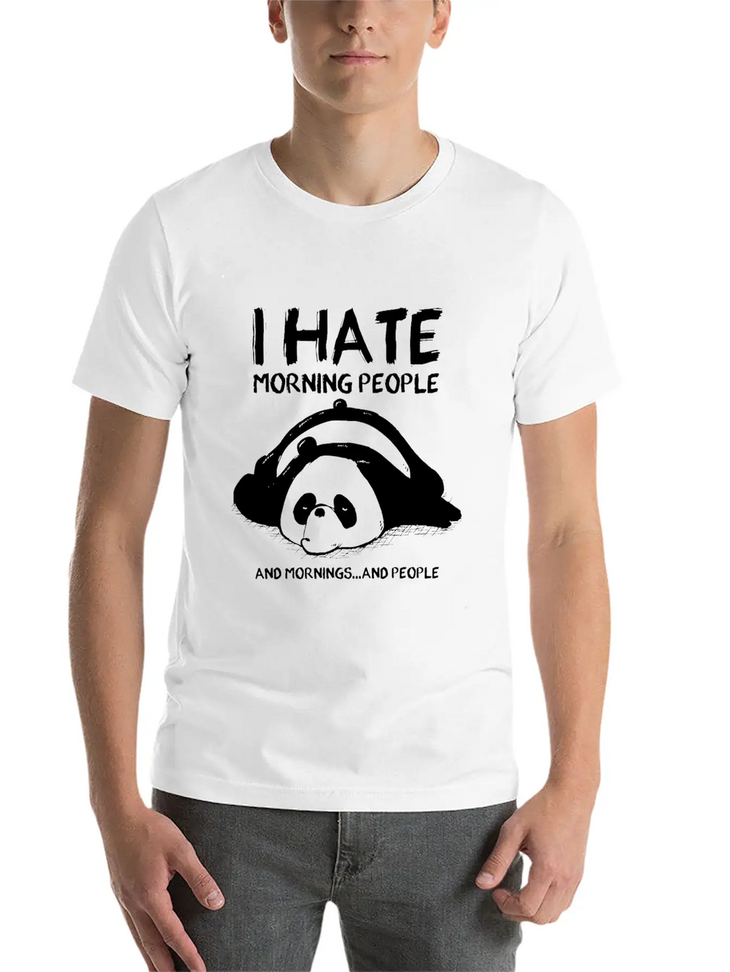 Lazy Bear Unisex Casual T-Shirt – Clean Design For Daily Comfort