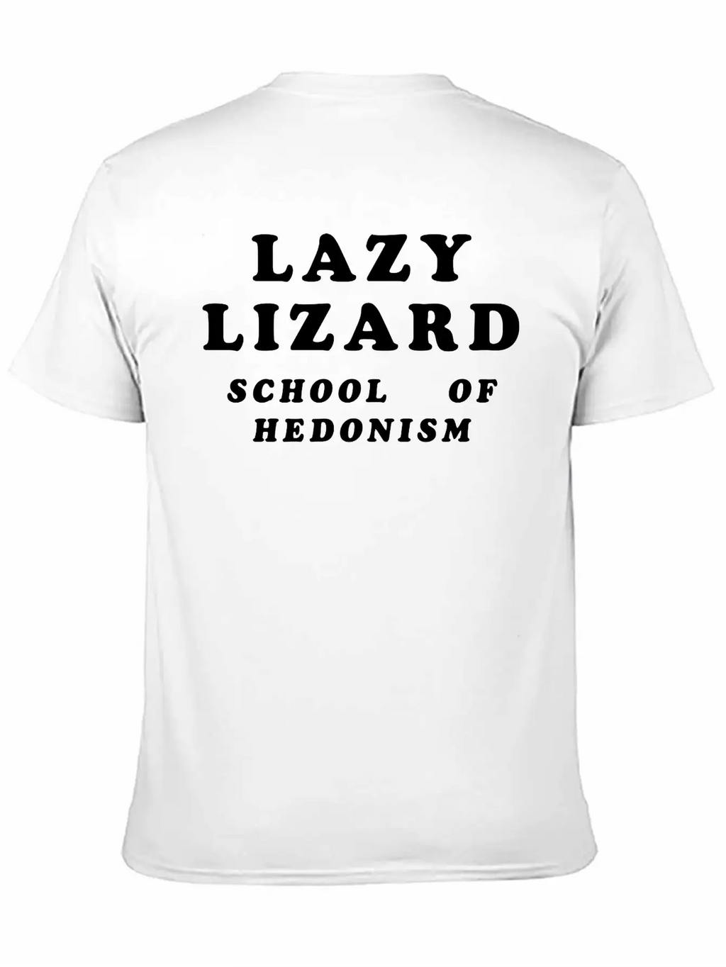 Lazy Lizard School Of Hedonism Unisex Casual T-Shirt – Clean Design For Daily Comfort