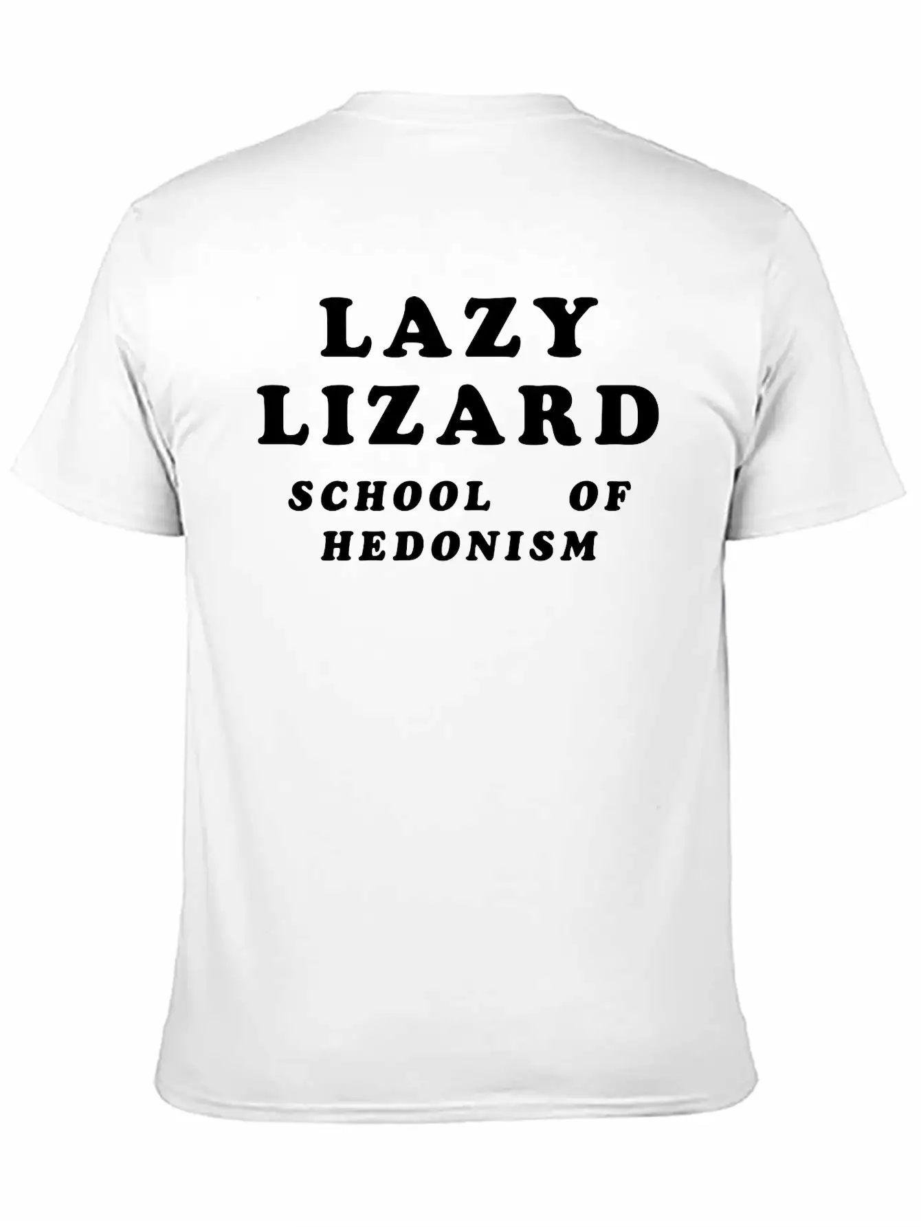 Lazy Lizard School Of Hedonism Unisex Casual T-Shirt – Clean Design For Daily Comfort