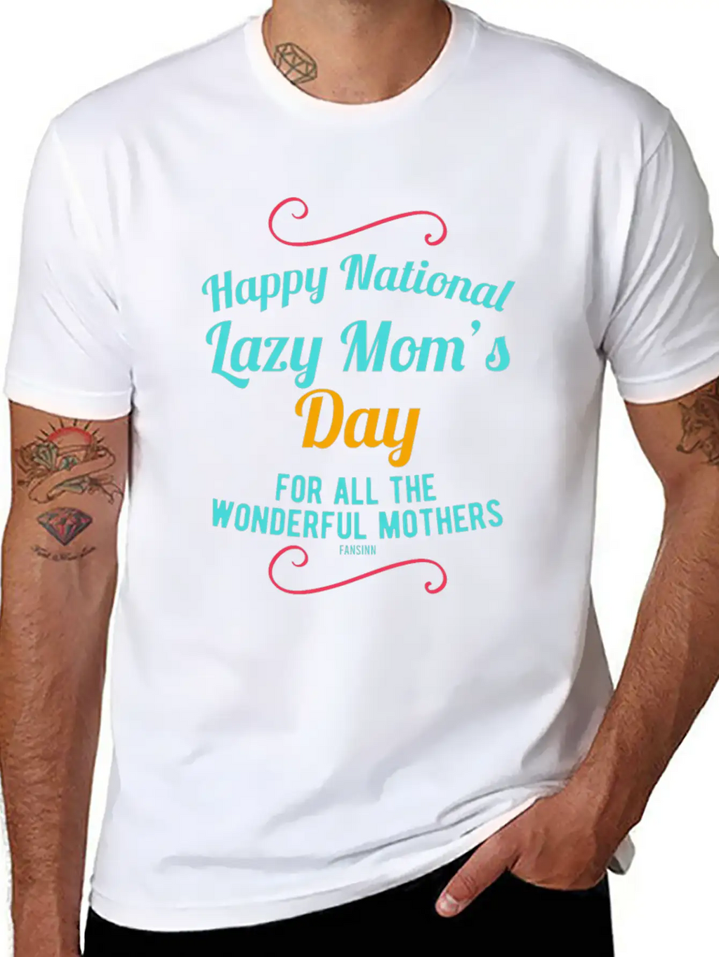 Lazy Mom's Day Mother's Lazy Woman Breathable Soft Cotton T-Shirt – Timeless Casual Look