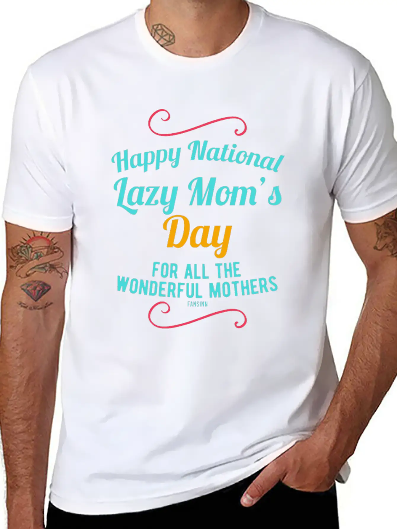 Lazy Mom's Day Mother's Lazy Woman Breathable Soft Cotton T-Shirt – Timeless Casual Look