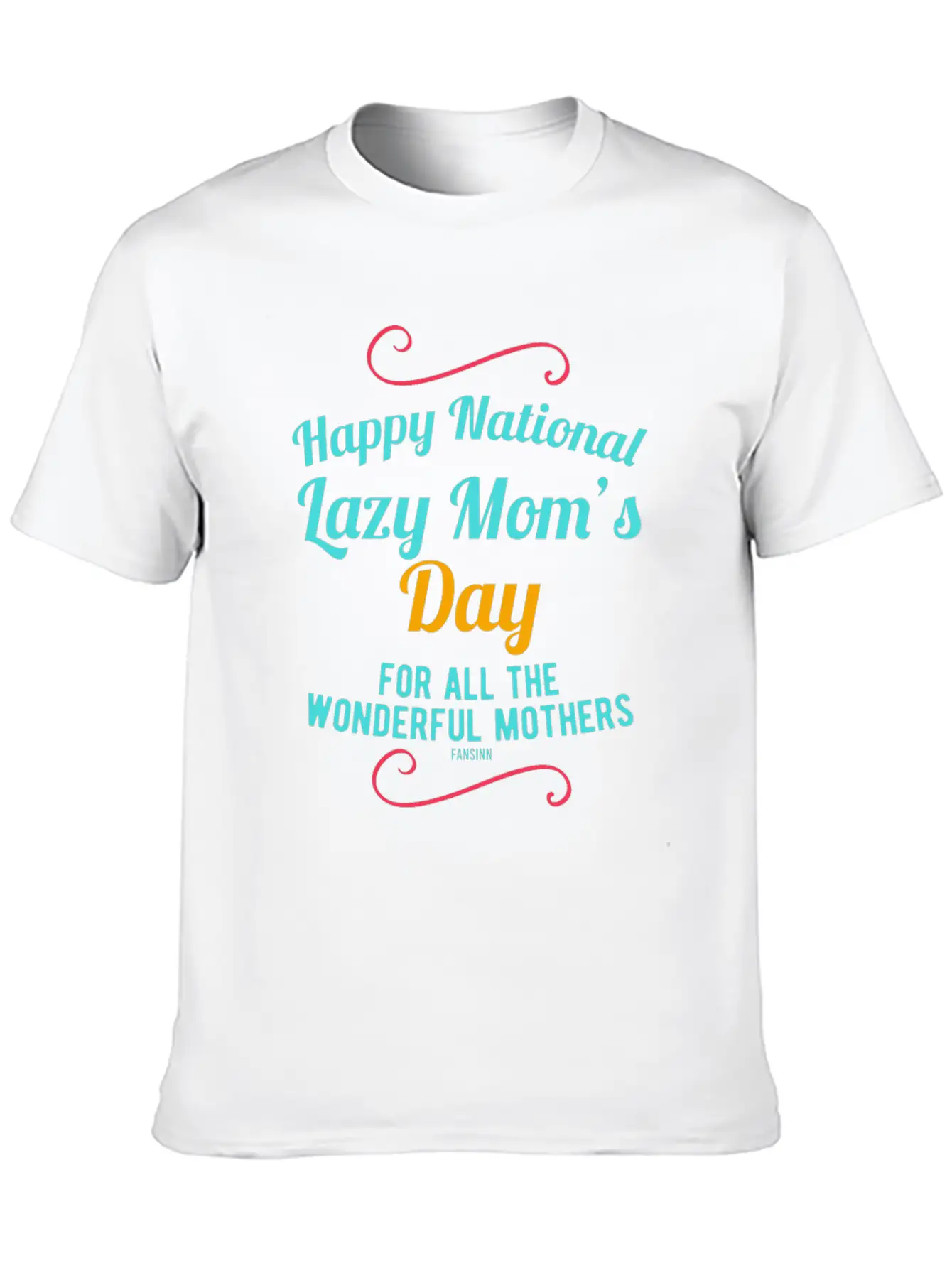 Lazy Mom's Day Mother's Lazy Woman Breathable Soft Cotton T-Shirt – Timeless Casual Look