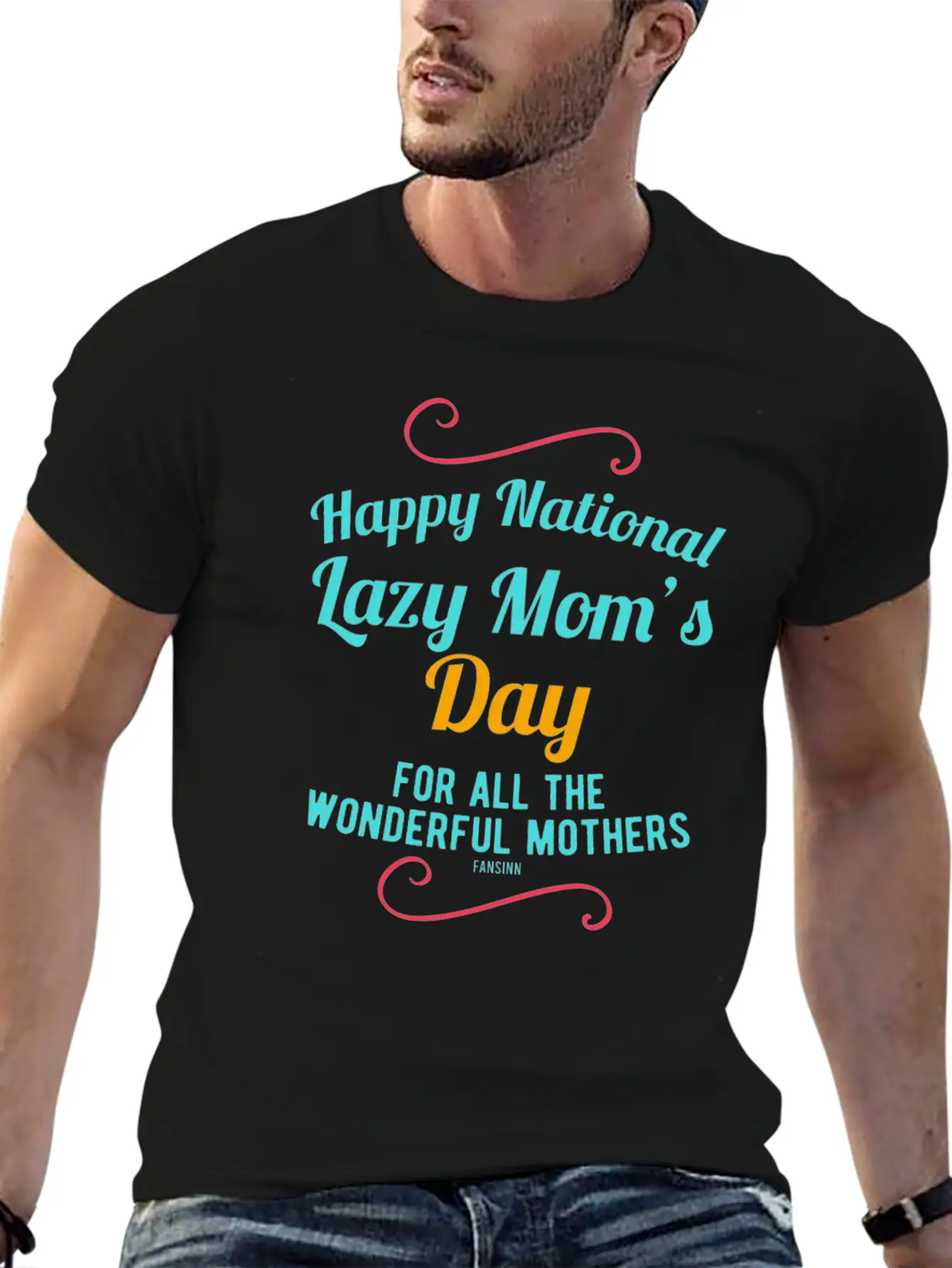 Lazy Mom's Day Mother's Lazy Woman Breathable Soft Cotton T-Shirt – Timeless Casual Look