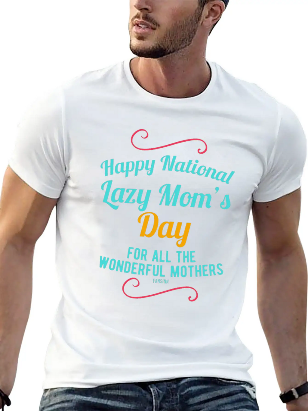 Lazy Mom's Day Mother's Lazy Woman Breathable Soft Cotton T-Shirt – Timeless Casual Look