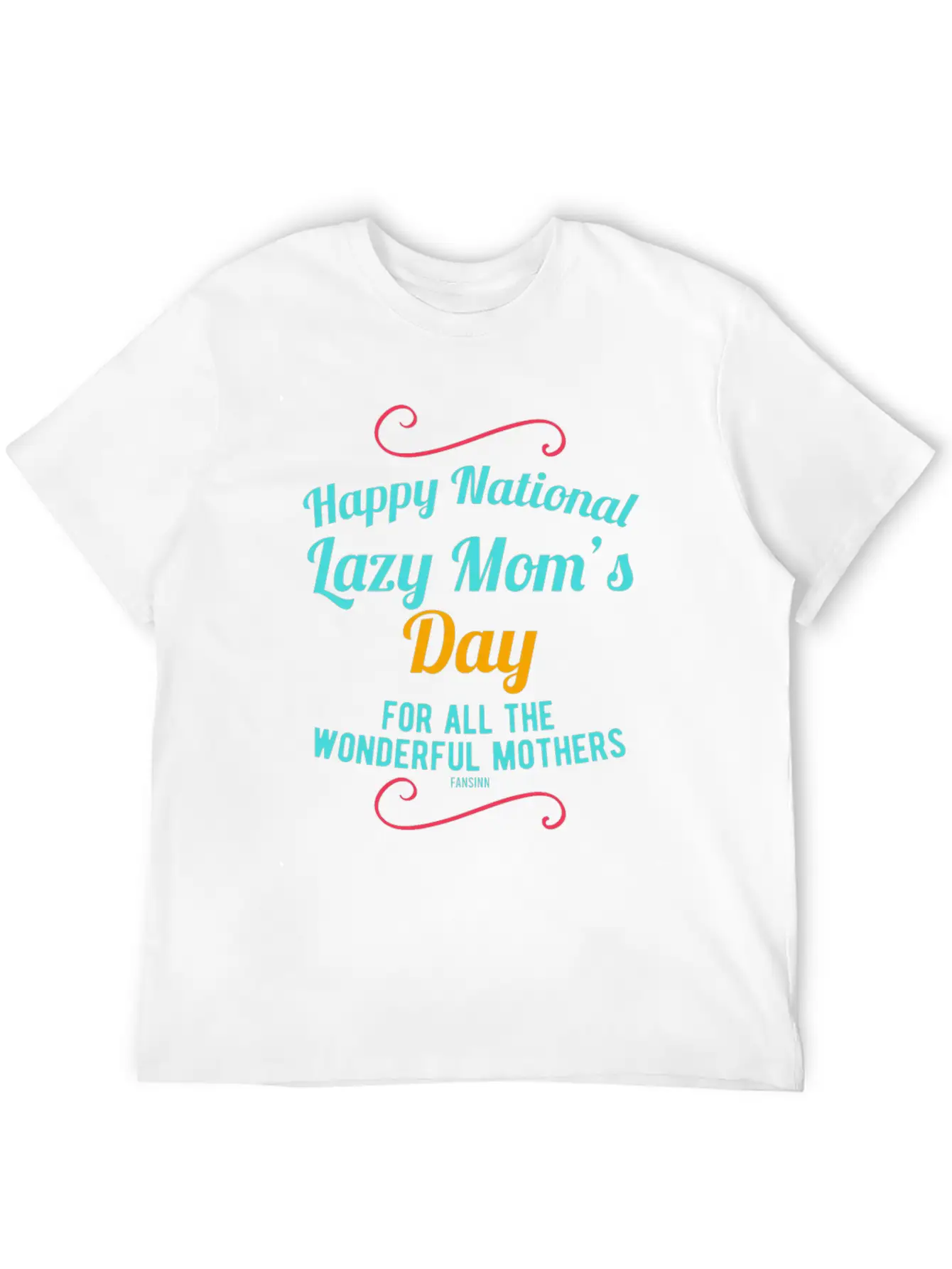 Lazy Mom's Day Mother's Lazy Woman Breathable Soft Cotton T-Shirt – Timeless Casual Look