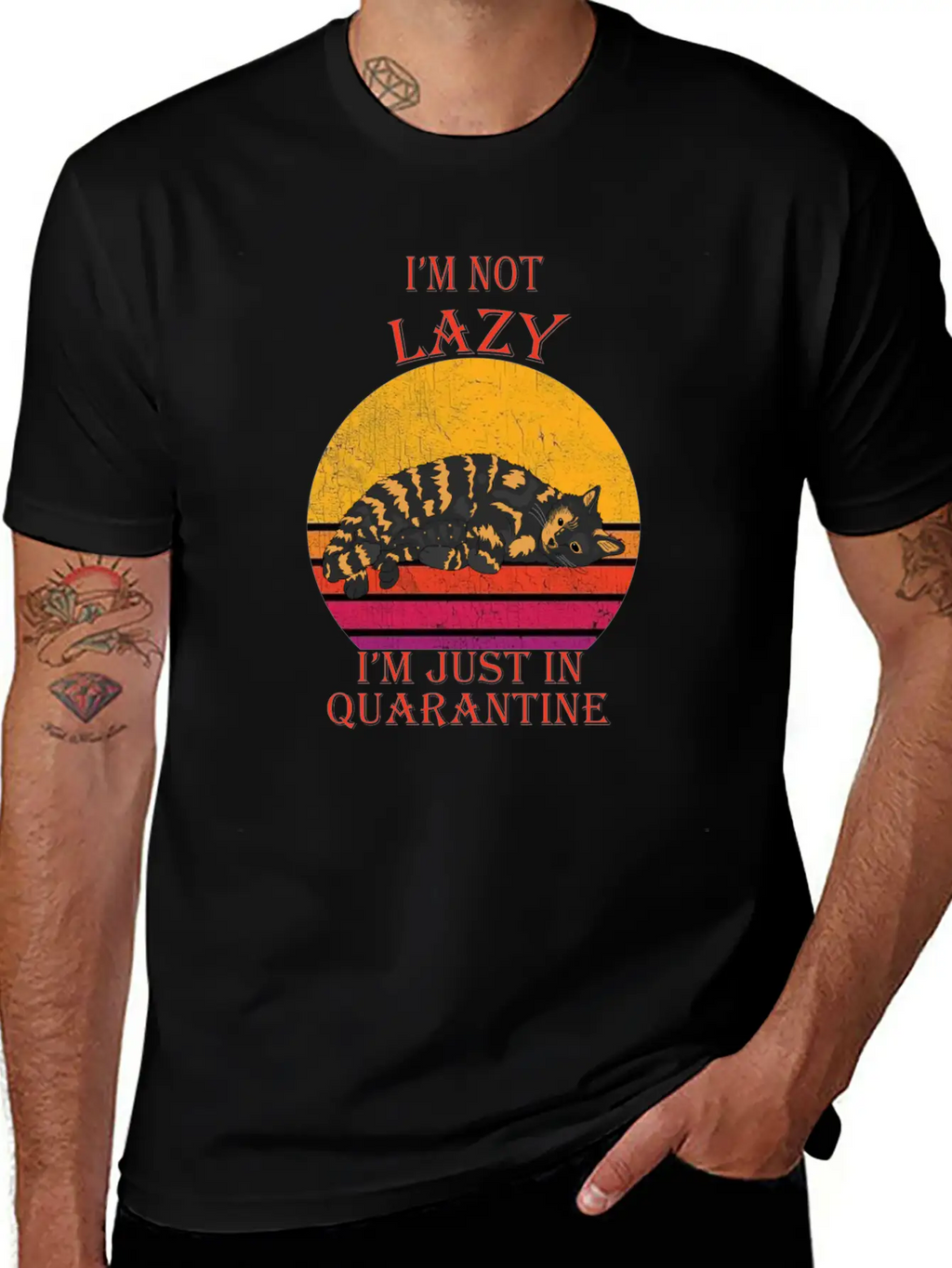 Lazy Quarantine Breathable Soft Cotton T-Shirt – Timeless Casual Look