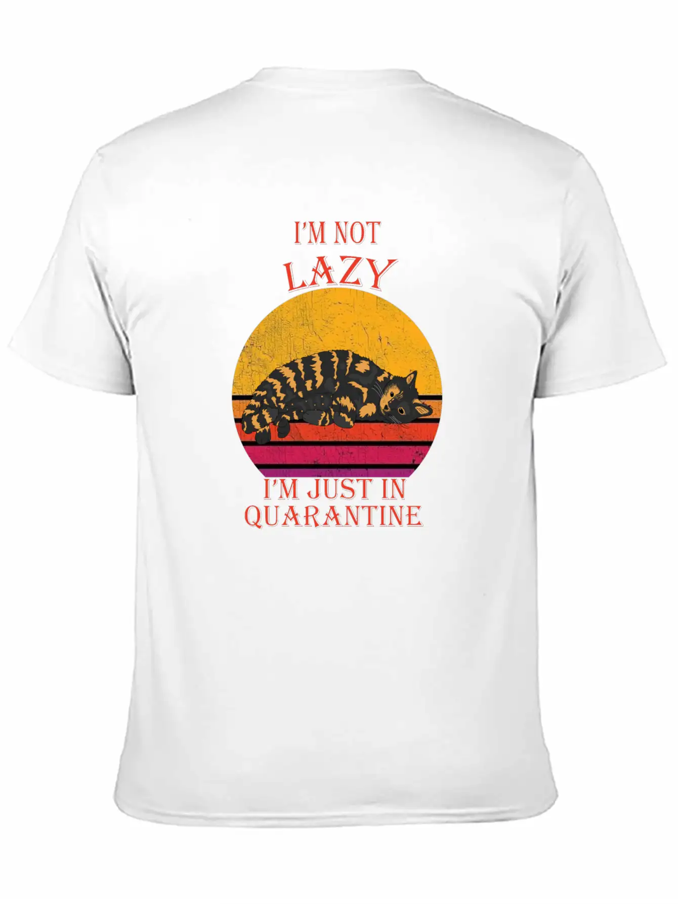 Lazy Quarantine Breathable Soft Cotton T-Shirt – Timeless Casual Look