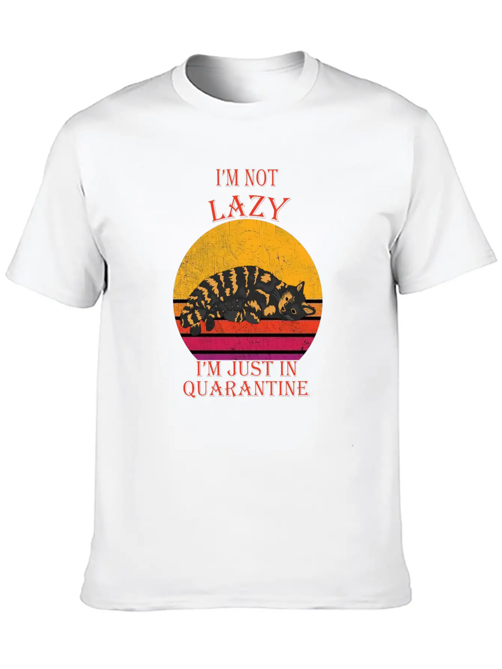 Lazy Quarantine Breathable Soft Cotton T-Shirt – Timeless Casual Look