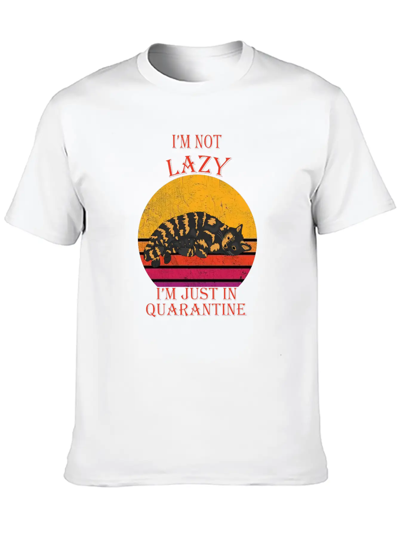 Lazy Quarantine Breathable Soft Cotton T-Shirt – Timeless Casual Look