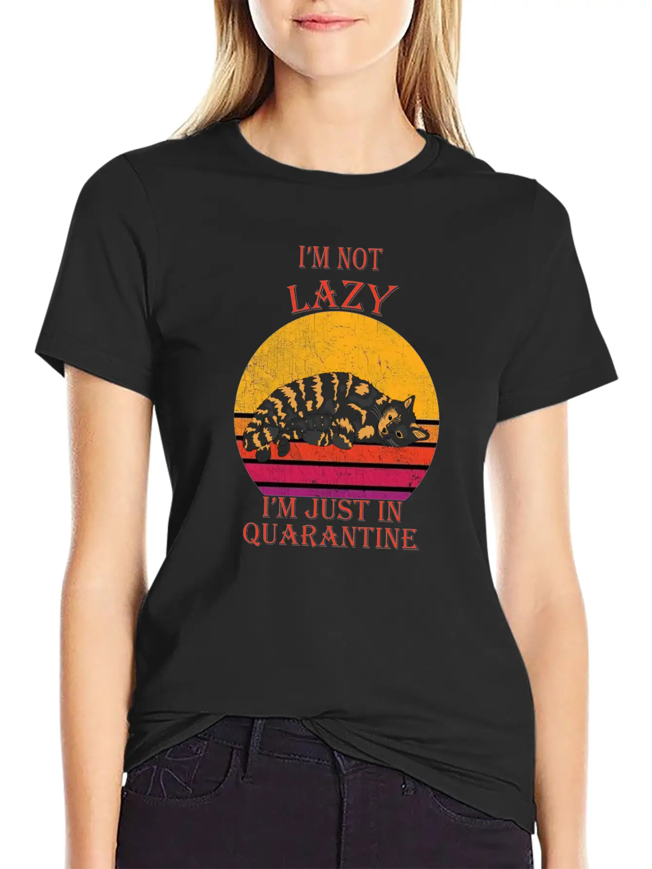 Lazy Quarantine Breathable Soft Cotton T-Shirt – Timeless Casual Look