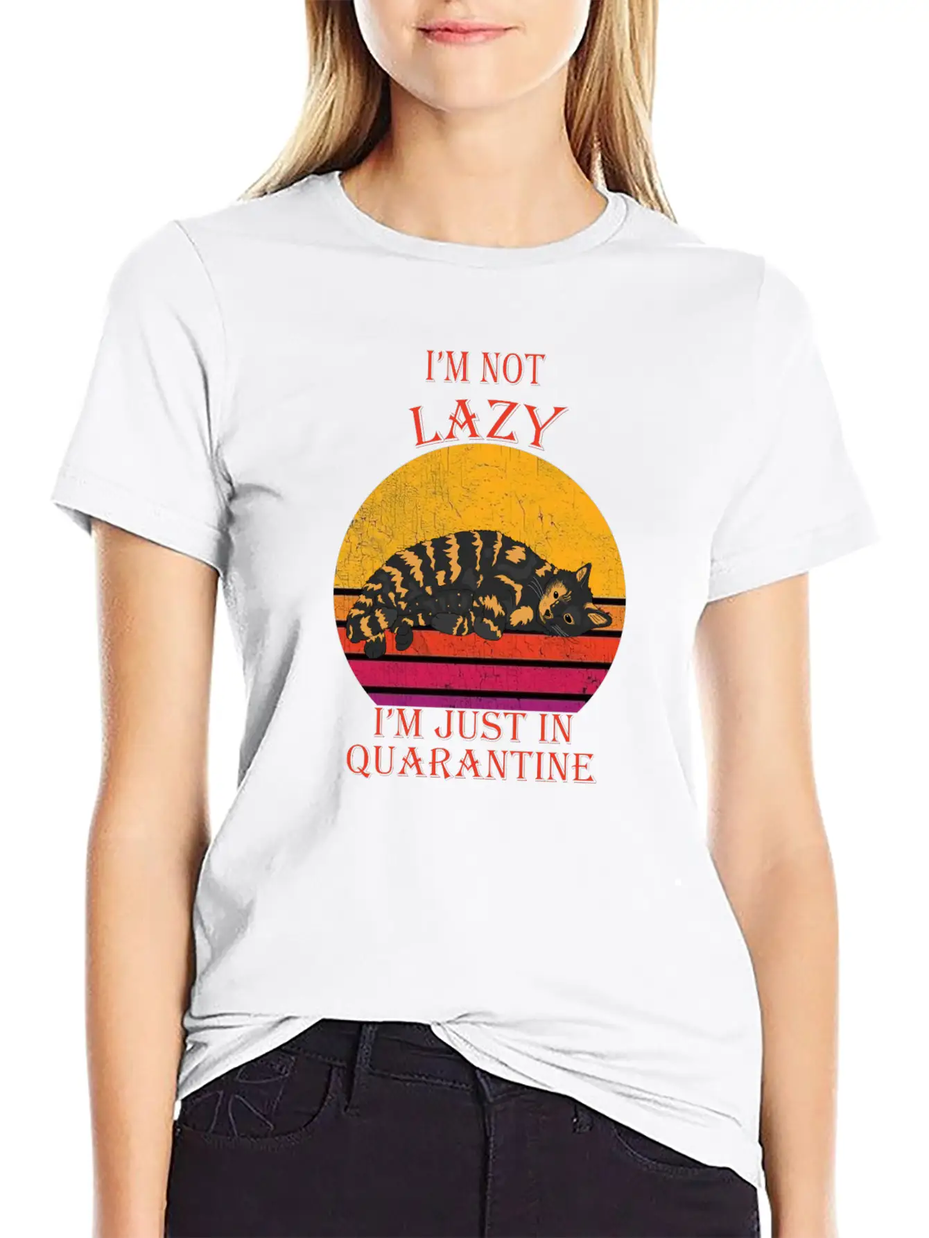 Lazy Quarantine Breathable Soft Cotton T-Shirt – Timeless Casual Look