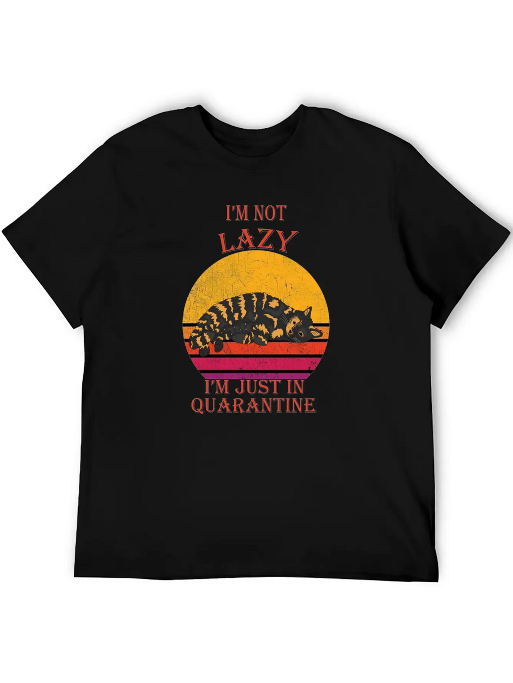 Lazy Quarantine Breathable Soft Cotton T-Shirt – Timeless Casual Look