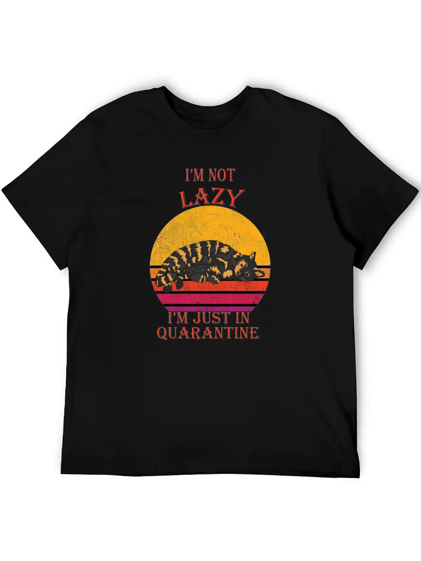 Lazy Quarantine Breathable Soft Cotton T-Shirt – Timeless Casual Look