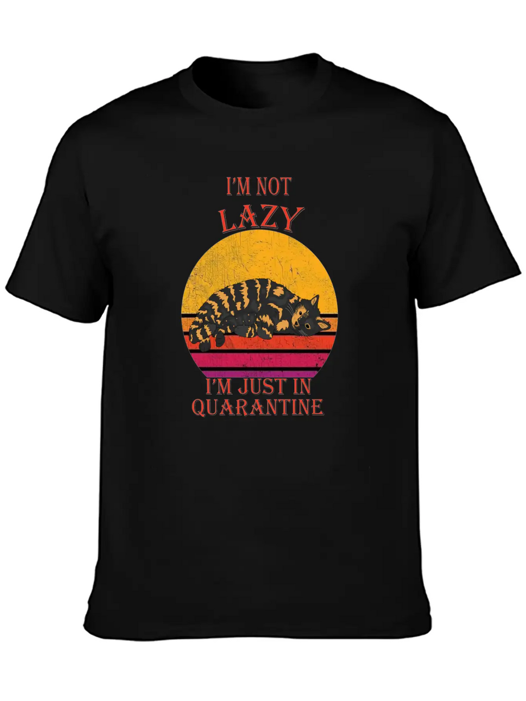 Lazy Quarantine Breathable Soft Cotton T-Shirt – Timeless Casual Look