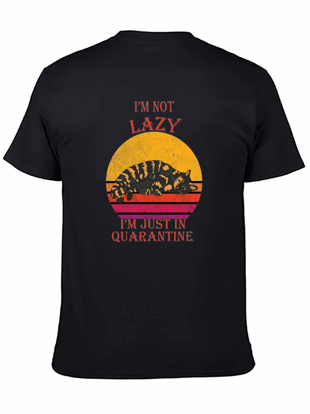 Lazy Quarantine Breathable Soft Cotton T-Shirt – Timeless Casual Look