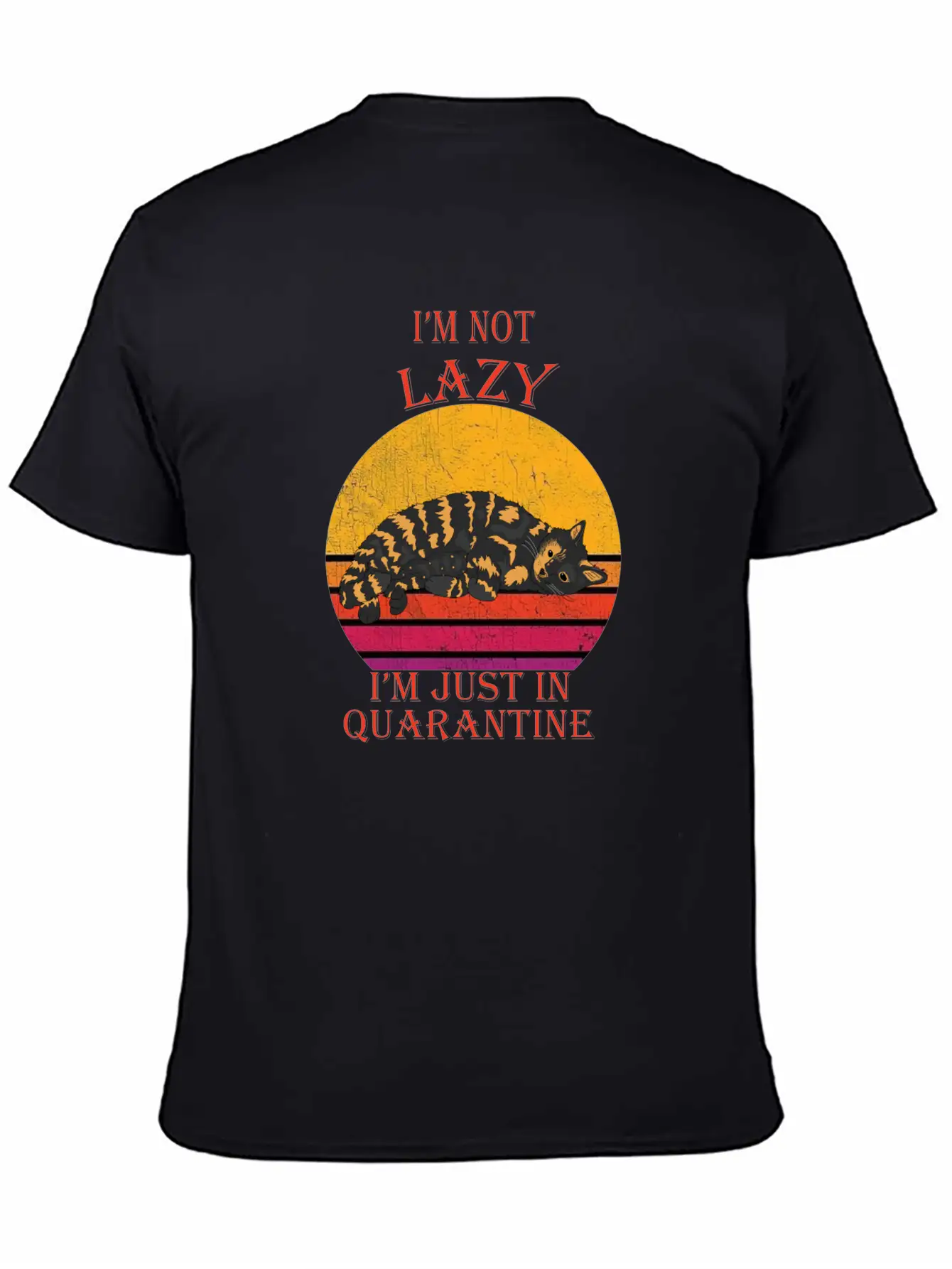 Lazy Quarantine Breathable Soft Cotton T-Shirt – Timeless Casual Look