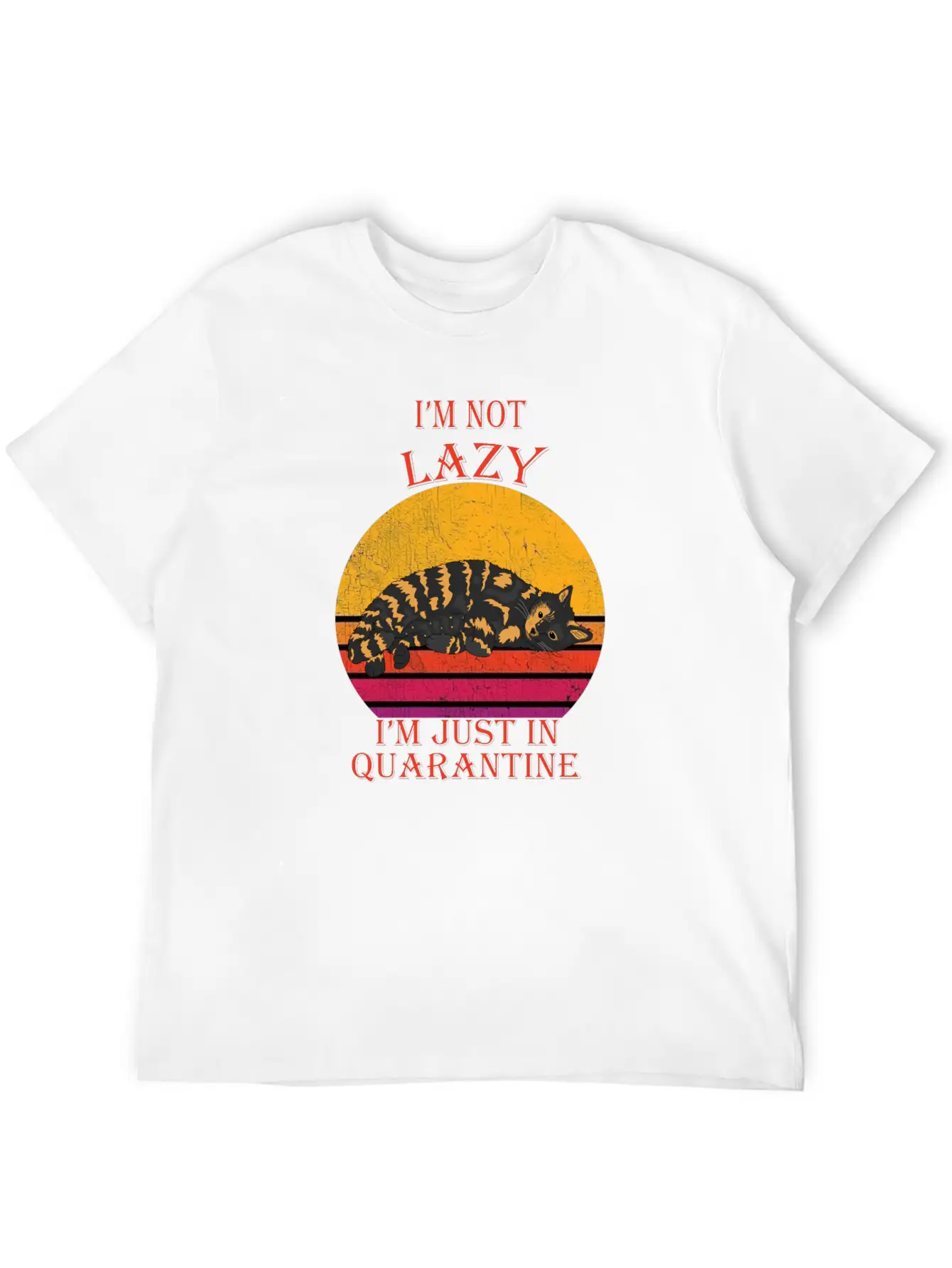 Lazy Quarantine Breathable Soft Cotton T-Shirt – Timeless Casual Look