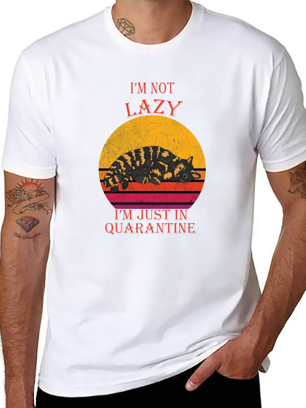 Lazy Quarantine Breathable Soft Cotton T-Shirt – Timeless Casual Look