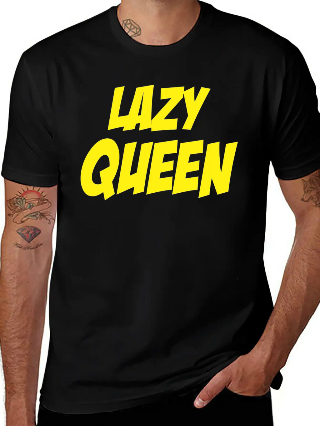 Lazy Queen 3 Breathable Soft Cotton T-Shirt – Timeless Casual Look