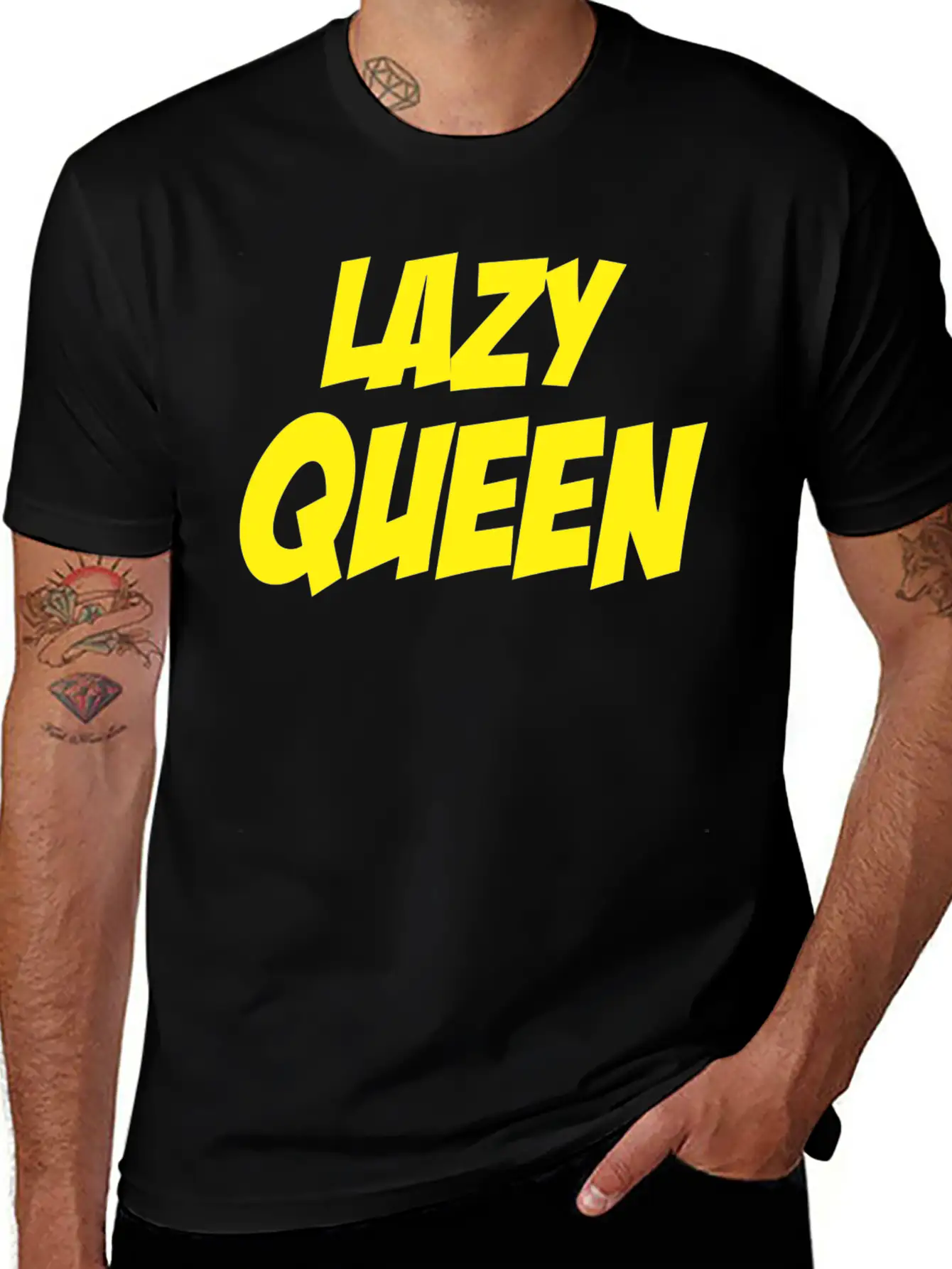 Lazy Queen 3 Breathable Soft Cotton T-Shirt – Timeless Casual Look