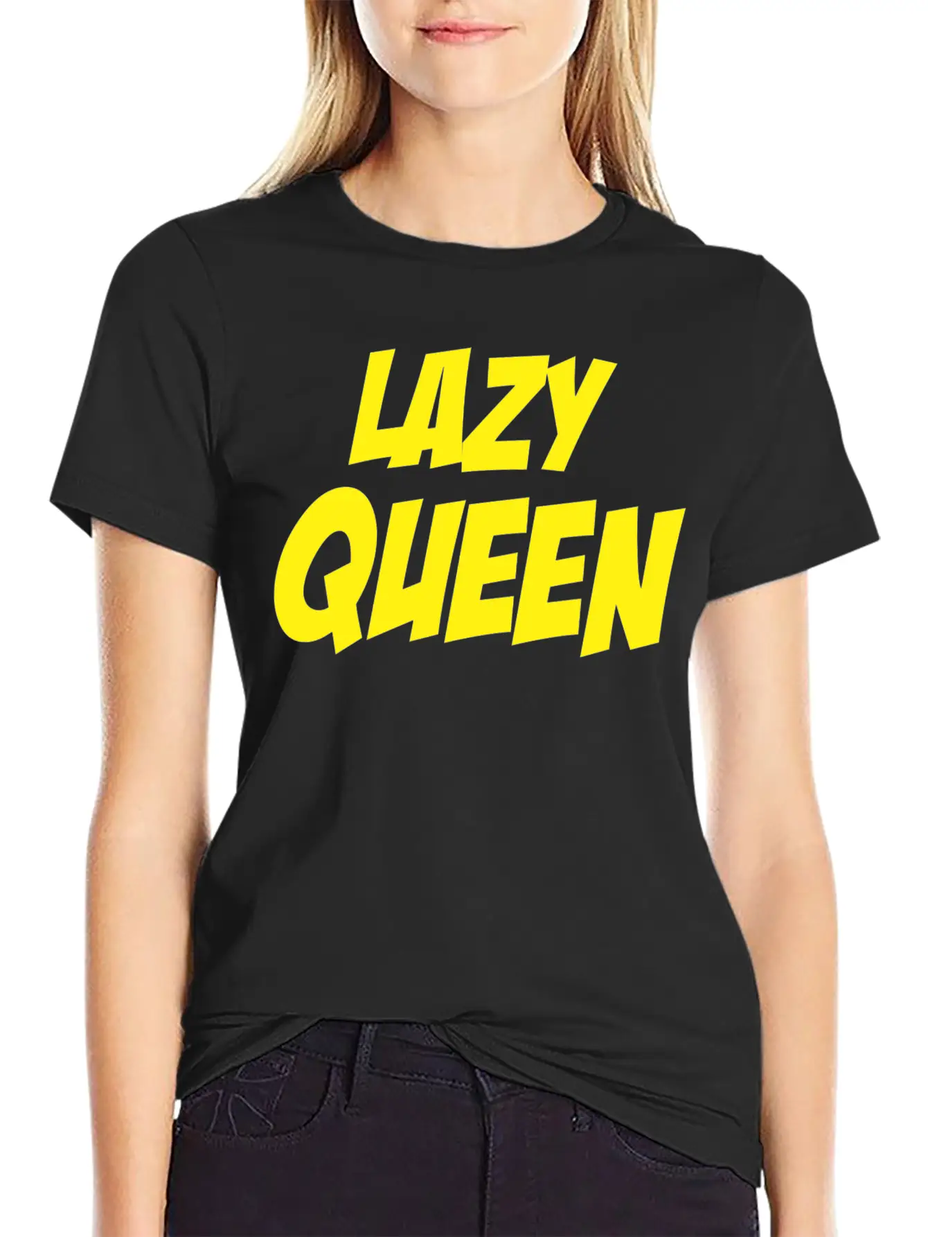 Lazy Queen 3 Breathable Soft Cotton T-Shirt – Timeless Casual Look