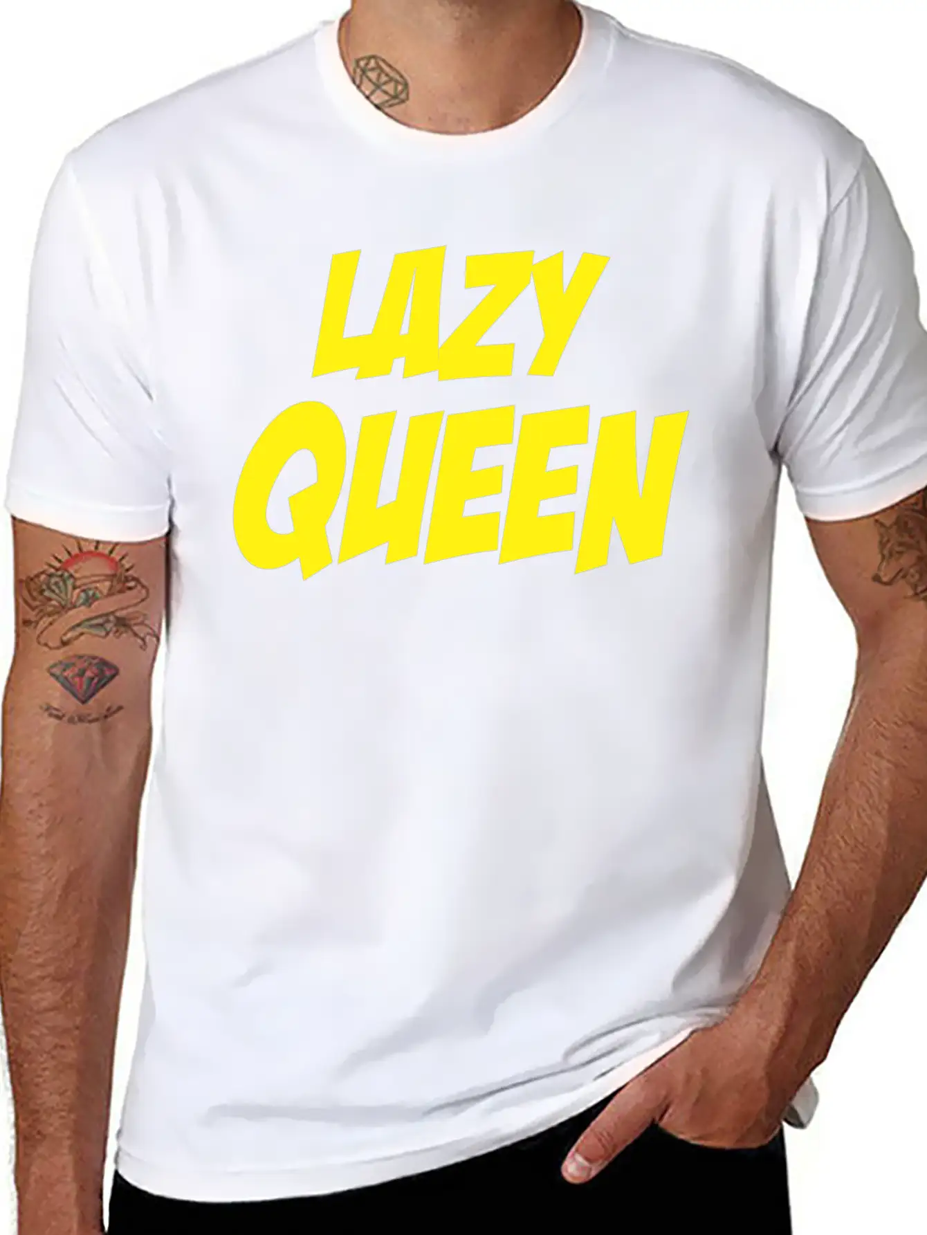 Lazy Queen 3 Breathable Soft Cotton T-Shirt – Timeless Casual Look