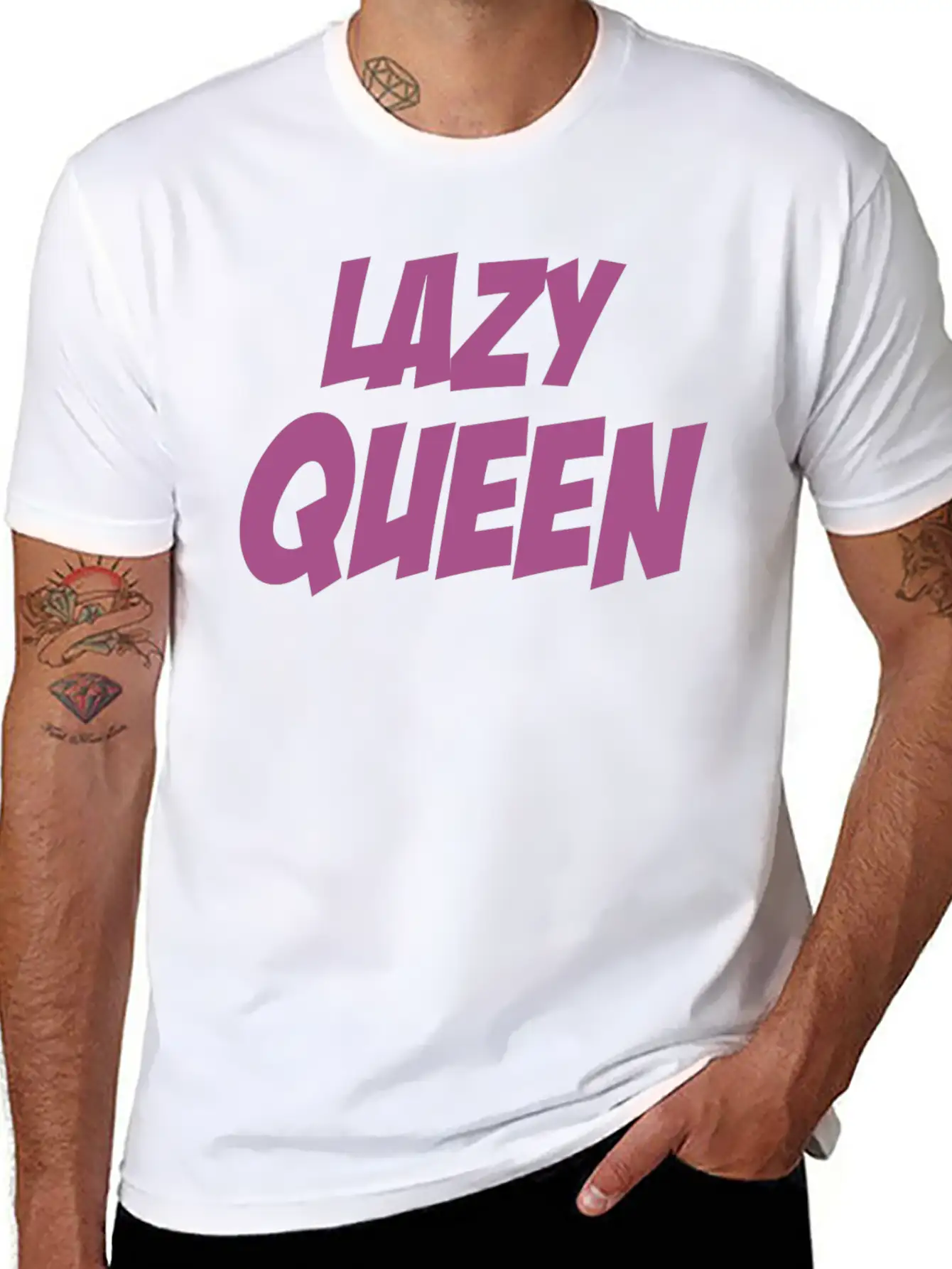 Lazy Queen 9 Stylish Everyday T-Shirt – Unisex Basic Cotton Tee