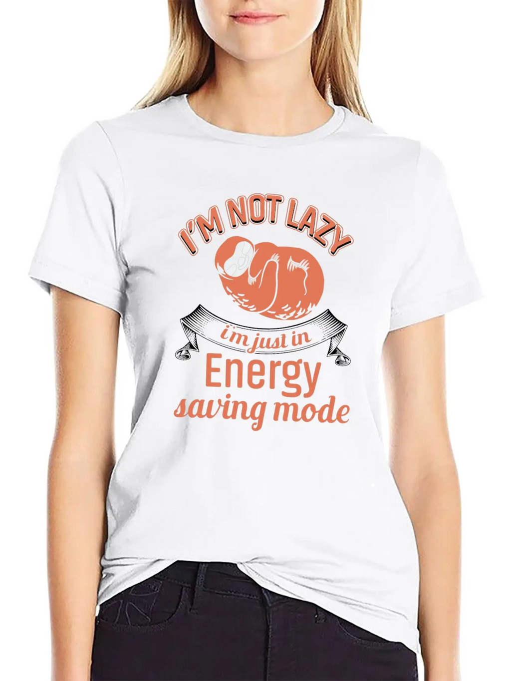 Lazy Save Energy Unisex Short Sleeve Soft Cotton T-Shirt – Casual Everyday Wear