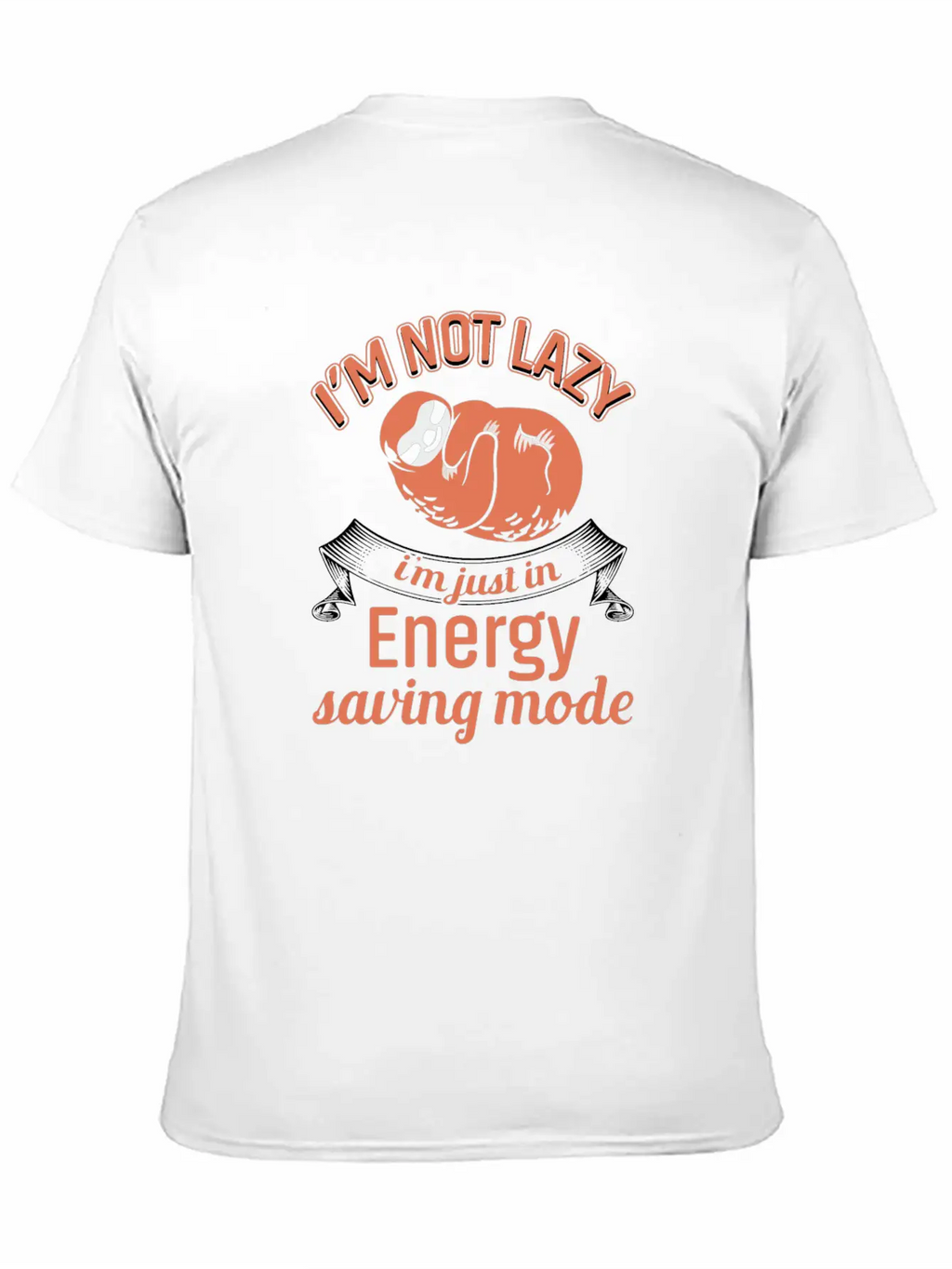 Lazy Save Energy Unisex Short Sleeve Soft Cotton T-Shirt – Casual Everyday Wear