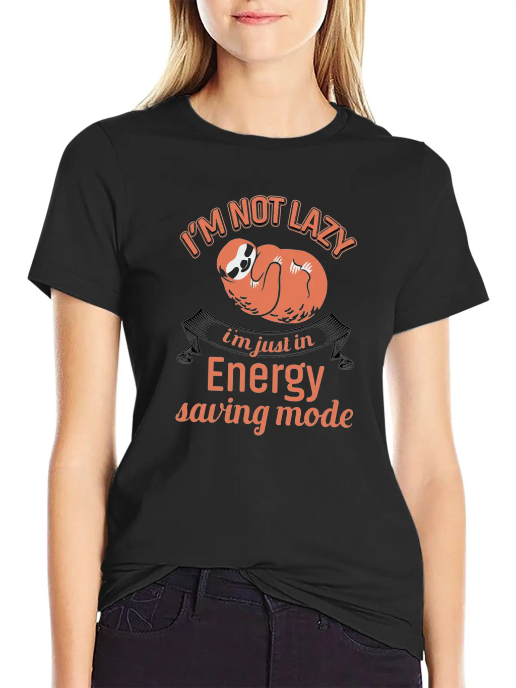 Lazy Save Energy Unisex Short Sleeve Soft Cotton T-Shirt – Casual Everyday Wear