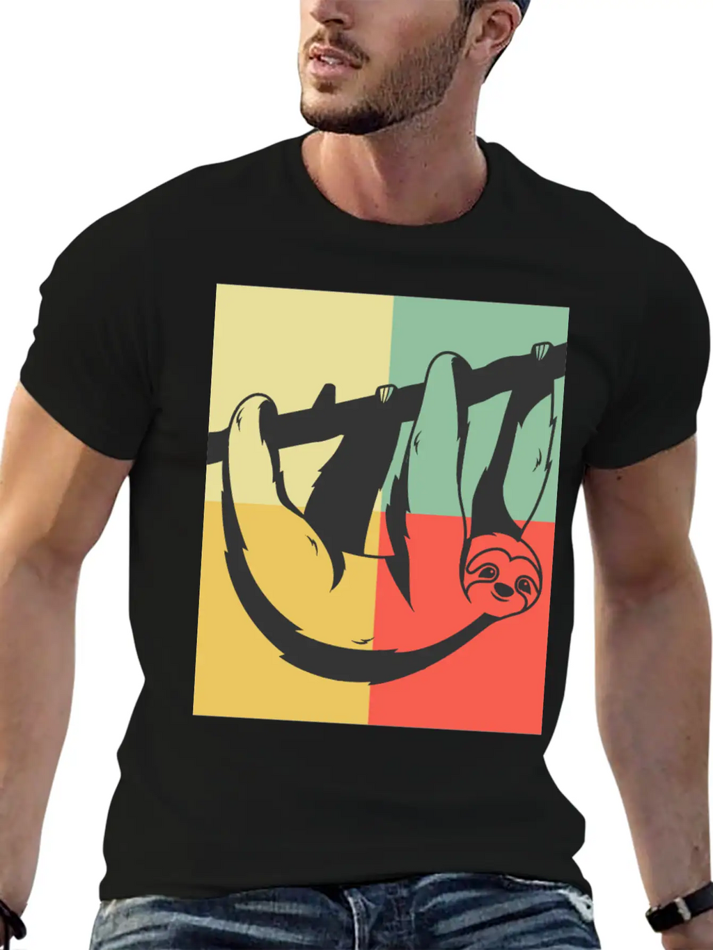 Lazy Sloth Unisex Casual T-Shirt – Clean Design For Daily Comfort