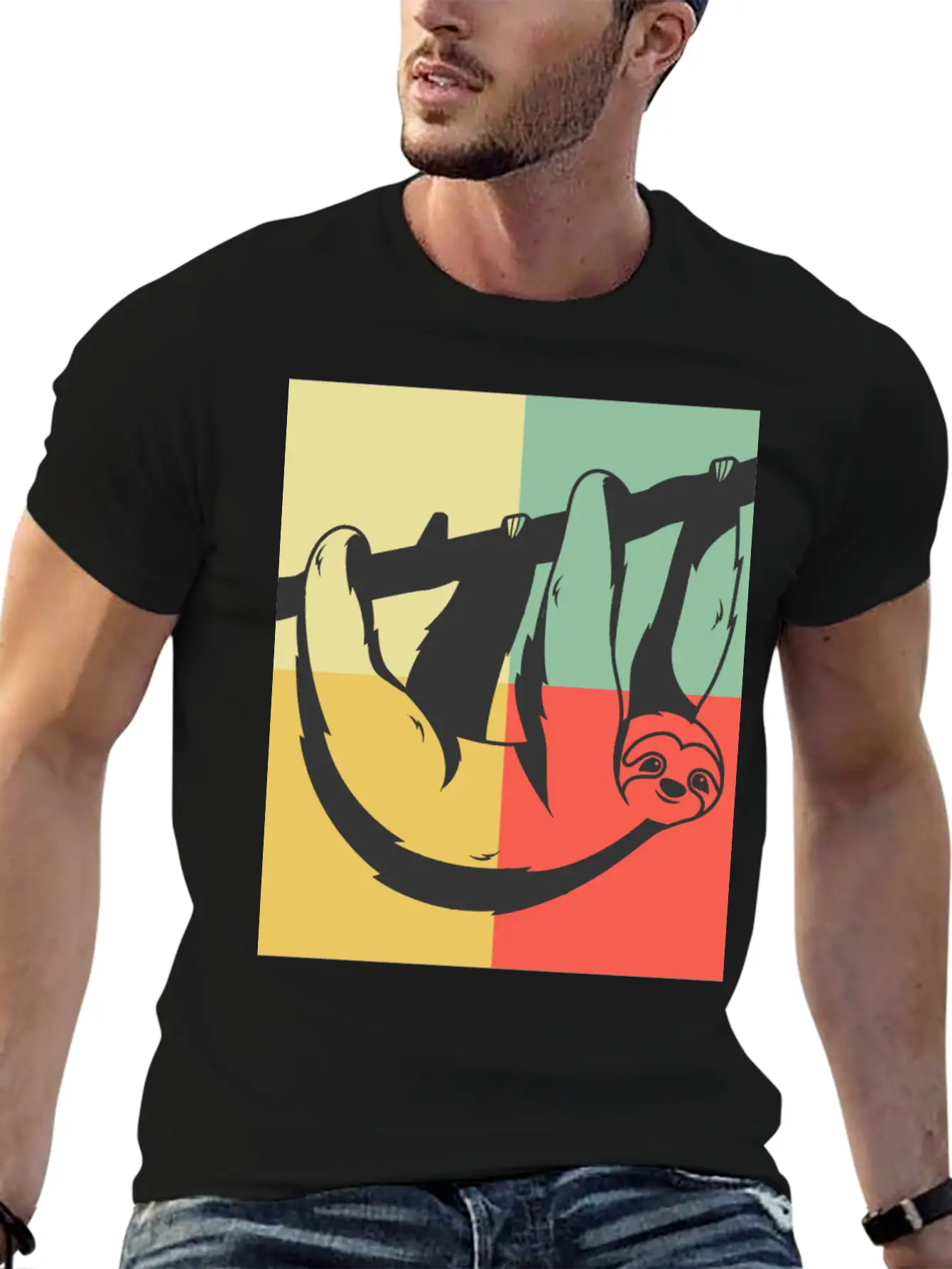 Lazy Sloth Unisex Casual T-Shirt – Clean Design For Daily Comfort