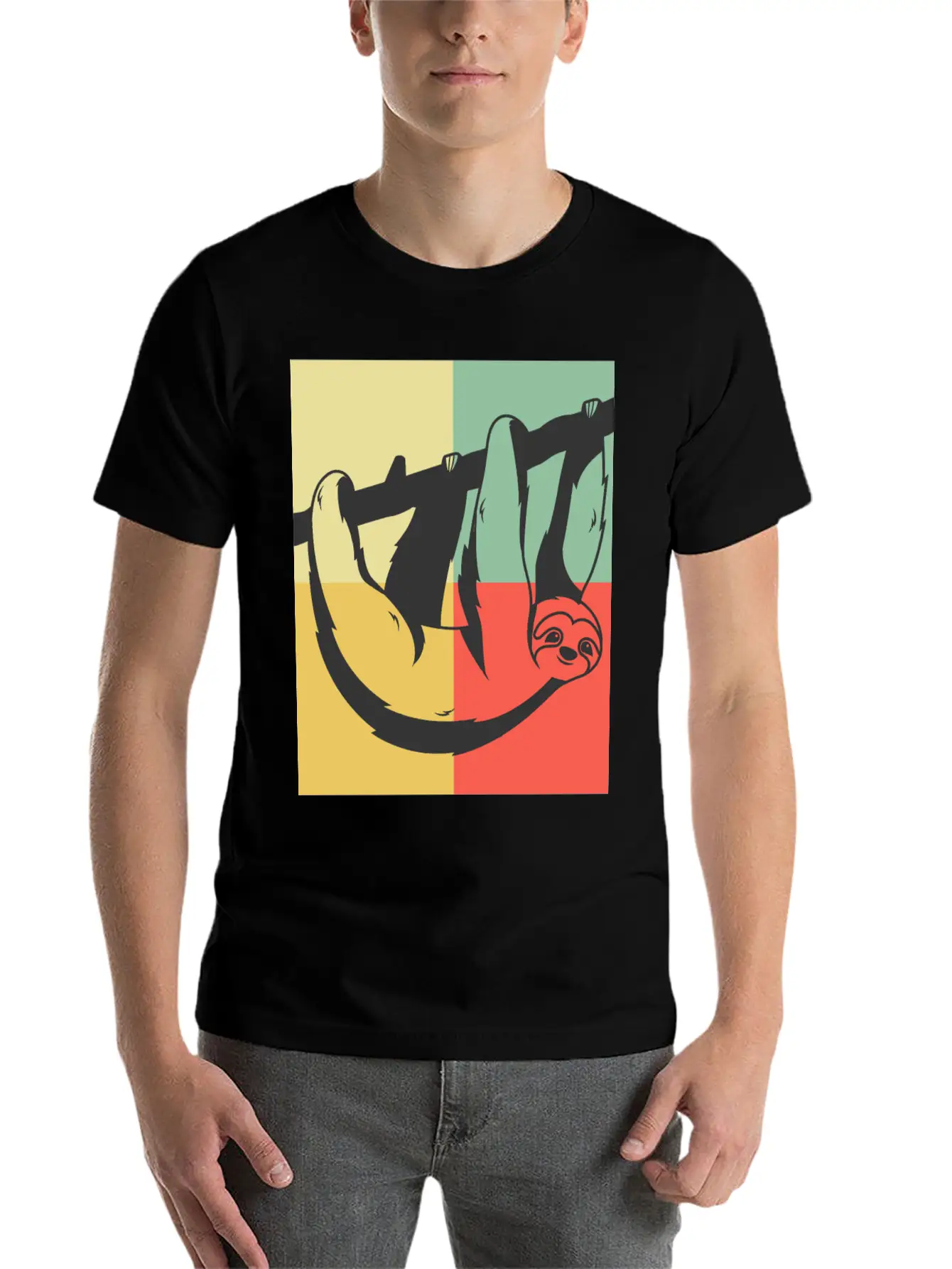 Lazy Sloth Unisex Casual T-Shirt – Clean Design For Daily Comfort
