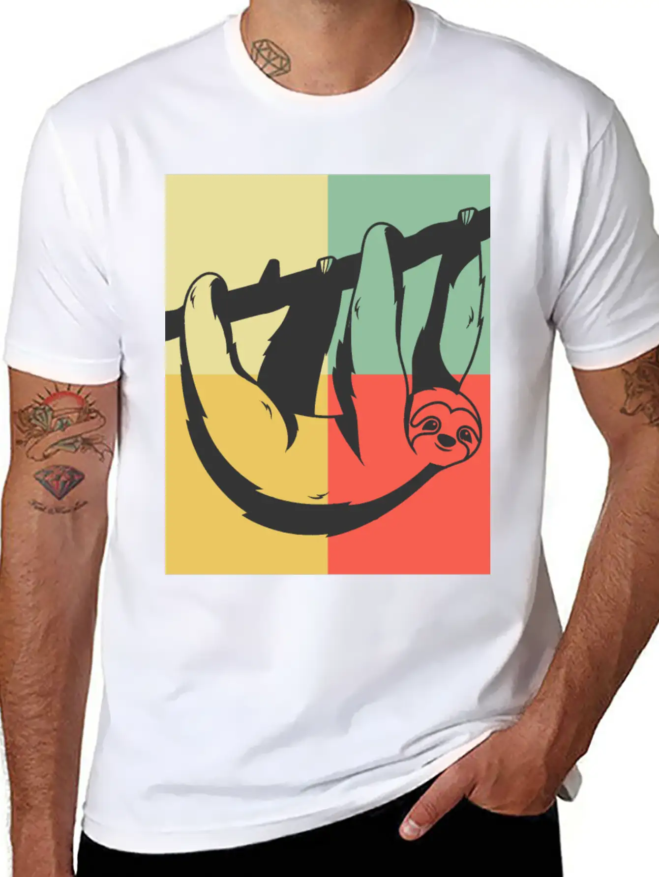Lazy Sloth Unisex Casual T-Shirt – Clean Design For Daily Comfort