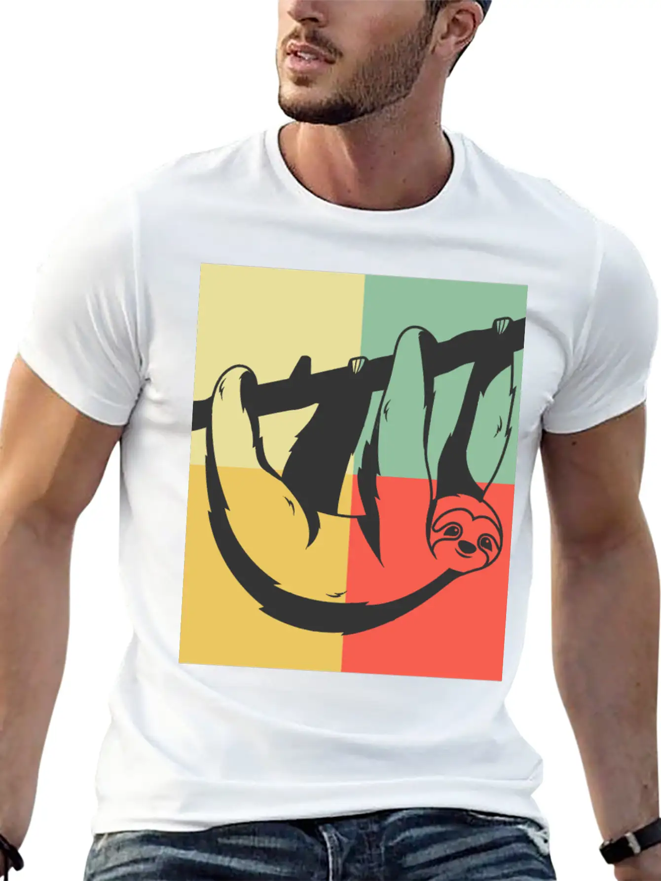Lazy Sloth Unisex Casual T-Shirt – Clean Design For Daily Comfort