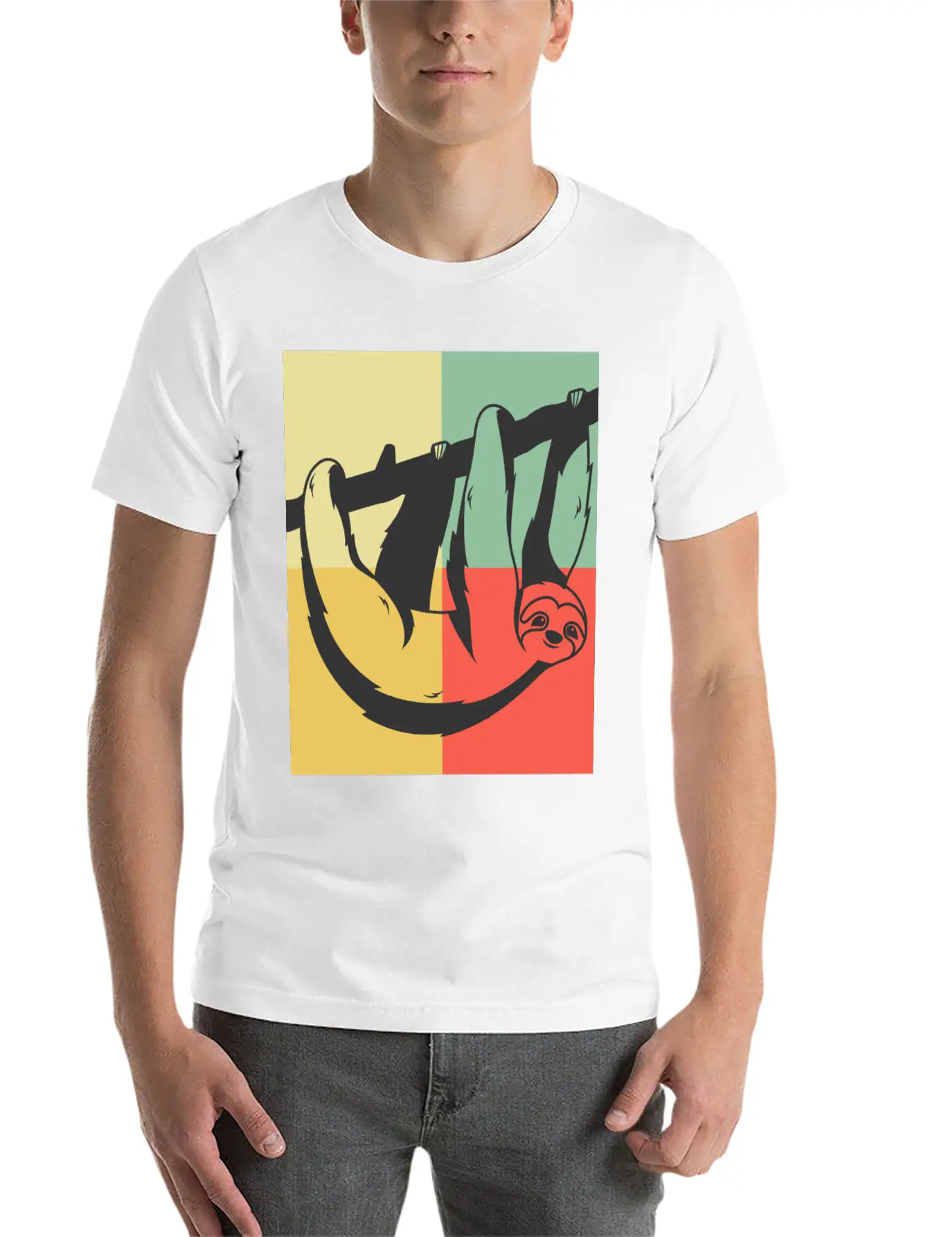 Lazy Sloth Unisex Casual T-Shirt – Clean Design For Daily Comfort