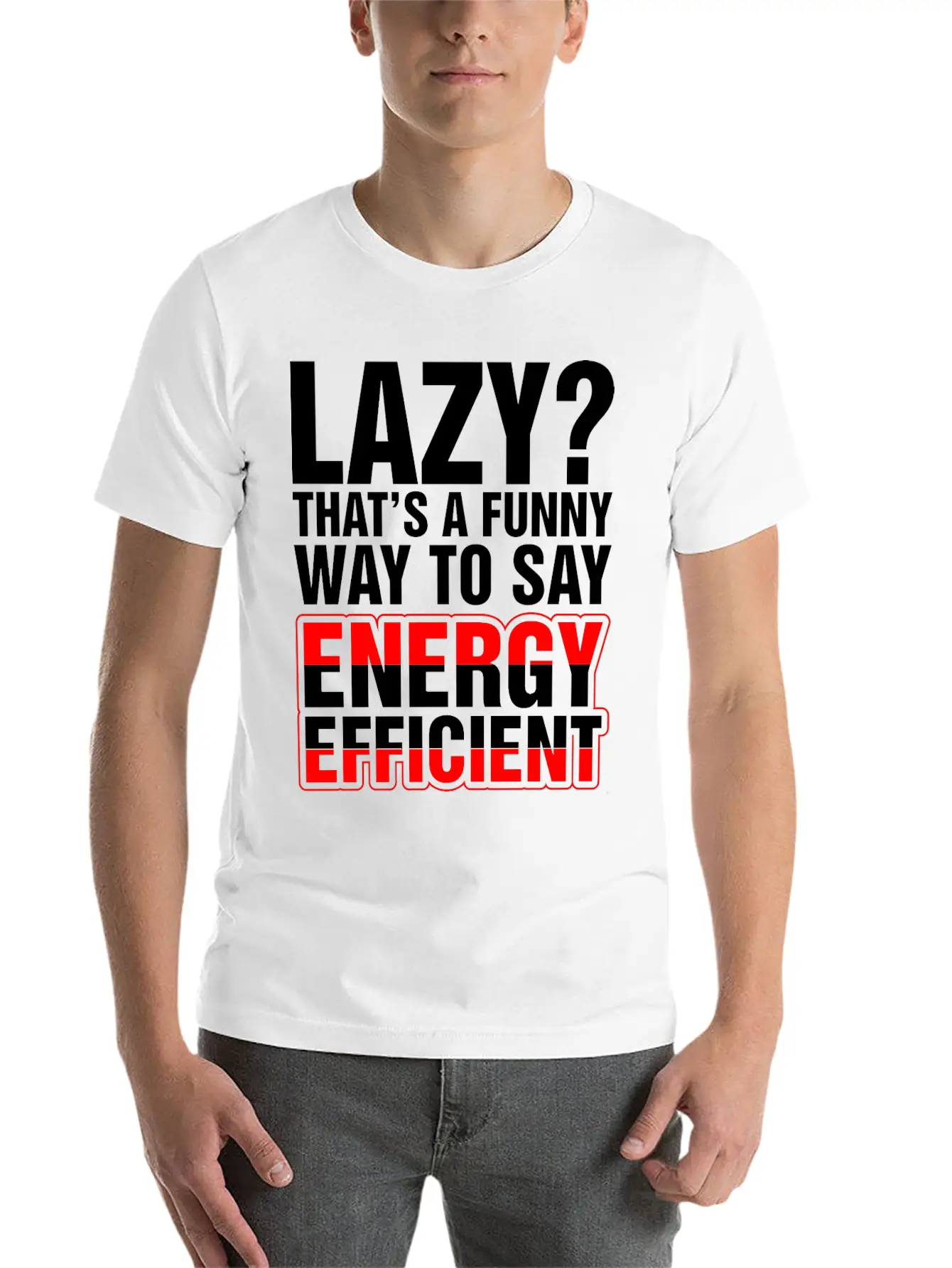 Lazy Thats A Funny Energy Efficient Essential Cotton Tee For Daily Outfits – Unisex Style