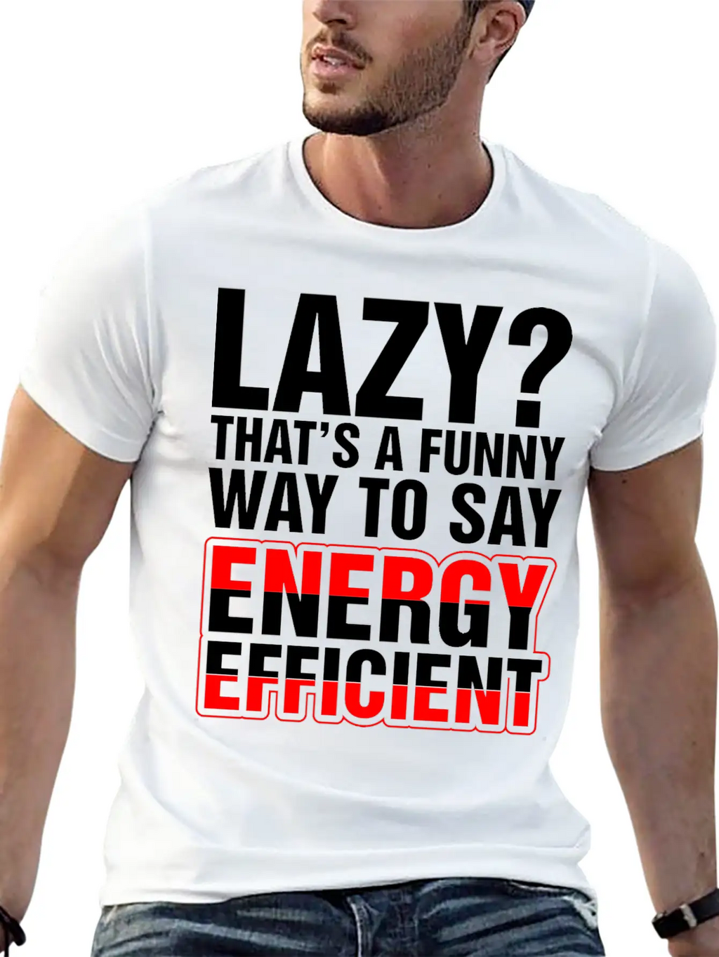 Lazy Thats A Funny Energy Efficient Essential Cotton Tee For Daily Outfits – Unisex Style