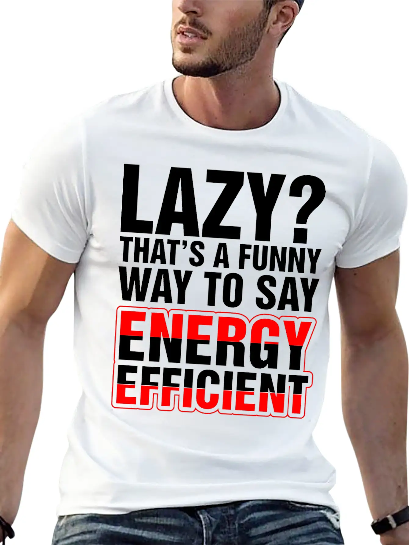 Lazy Thats A Funny Energy Efficient Essential Cotton Tee For Daily Outfits – Unisex Style